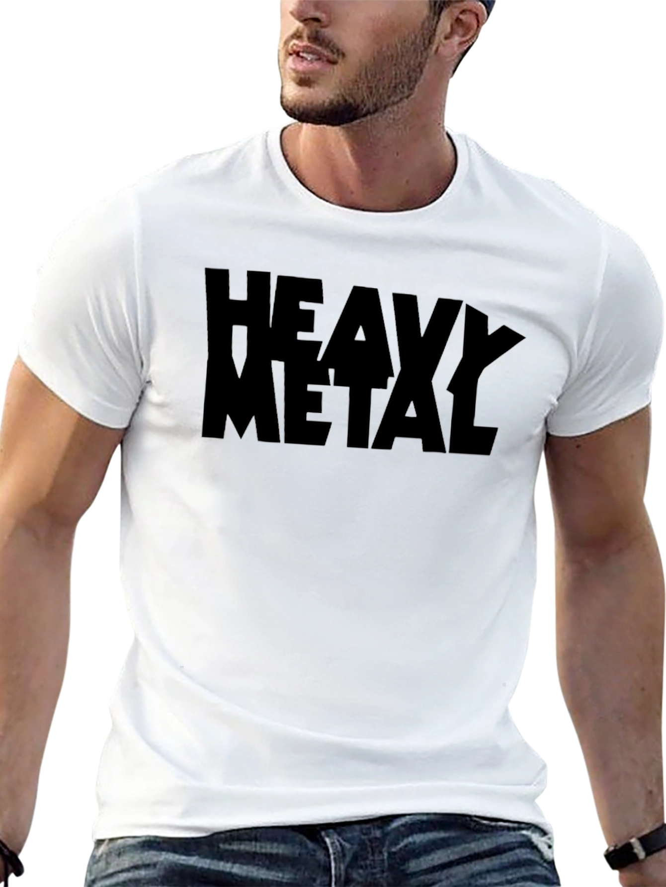 Heavy Metal Graphic Tee - Black Cotton T-Shirt