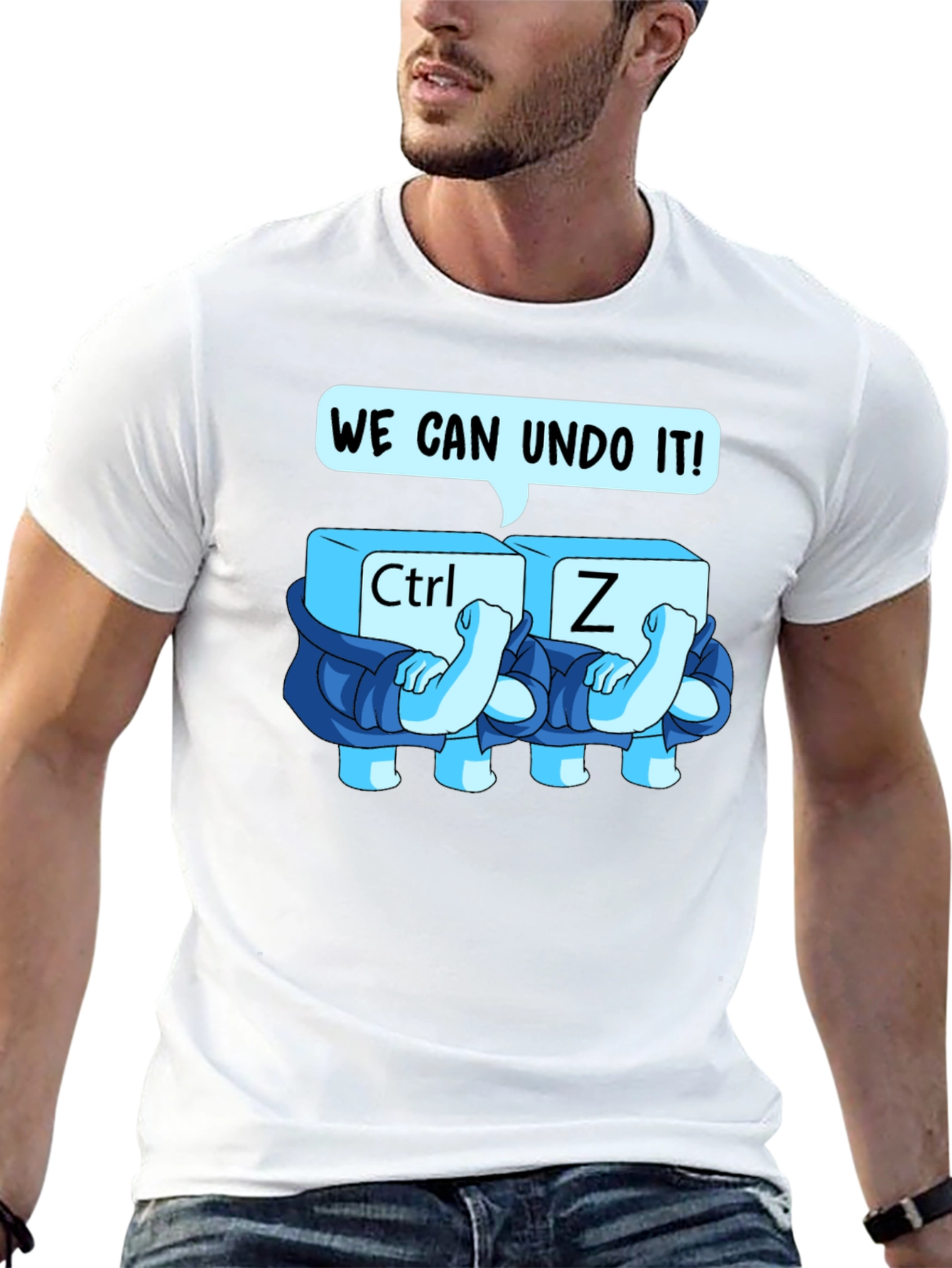Ctrl+Z Undo Graphic Tee - Soft Cotton Blend