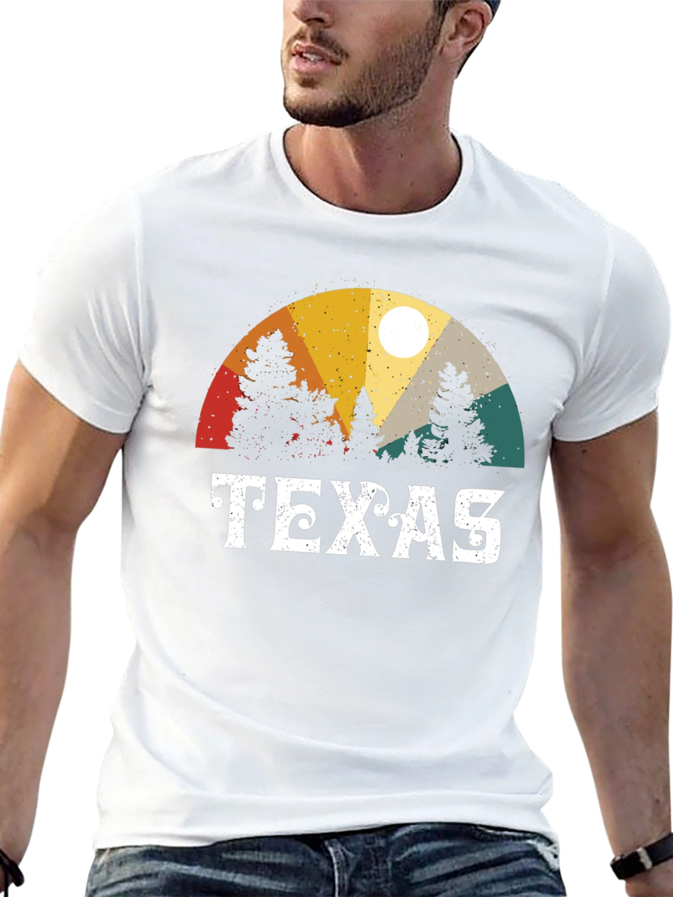 Texas Retro Graphic Tee - Nature Inspired T-Shirt