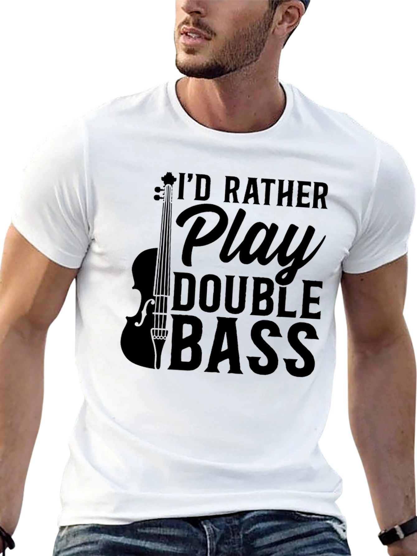 Double Bass Player T-Shirt - Music Lover Gift