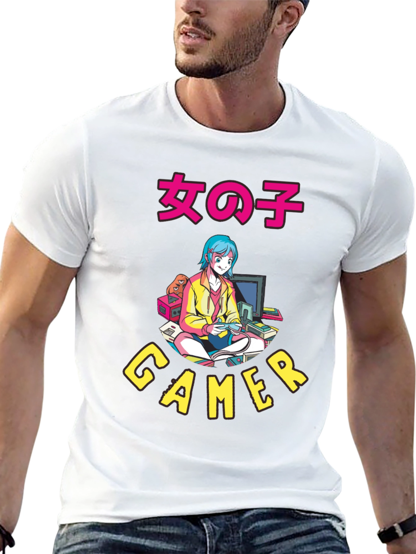 Anime Gamer Graphic T-Shirt