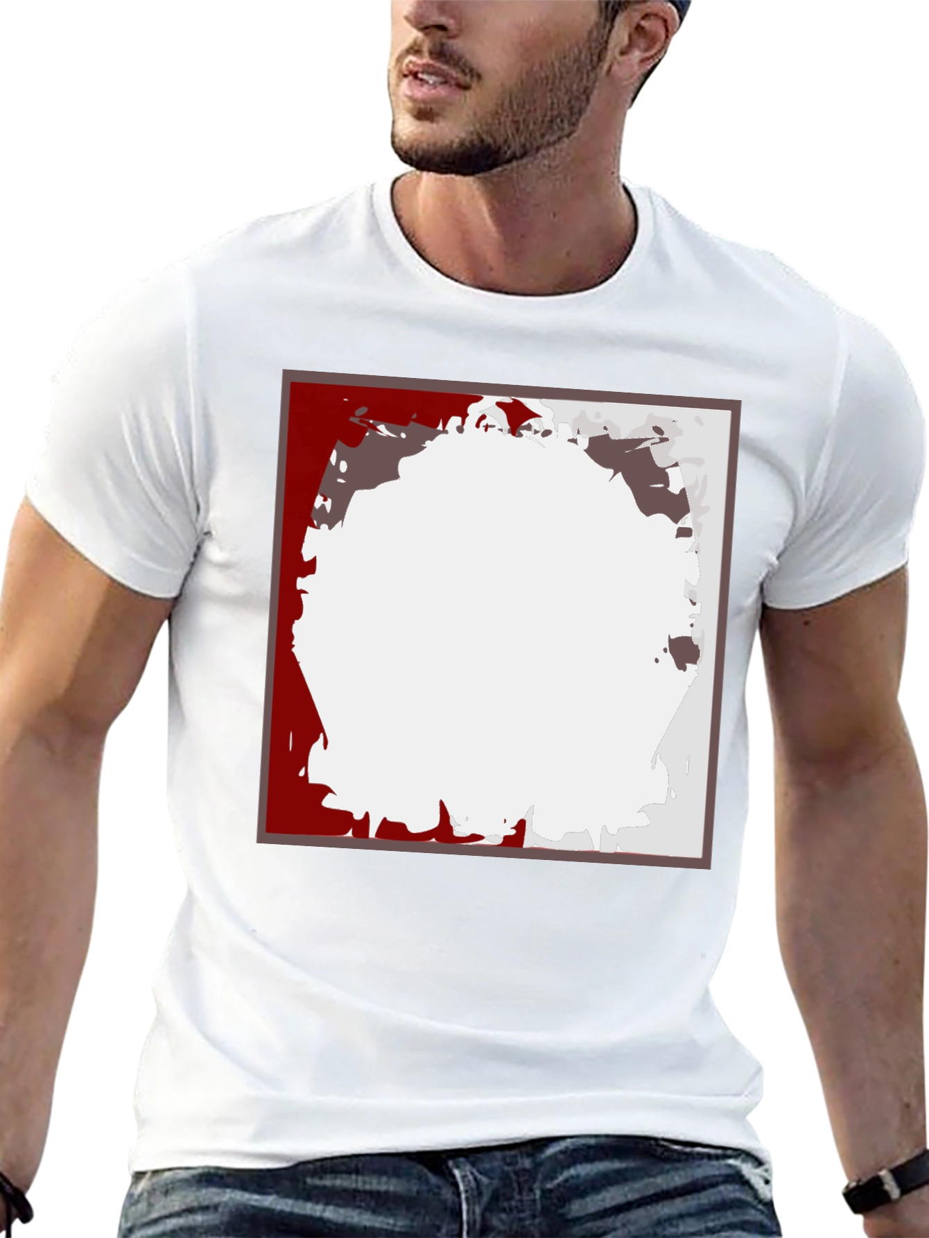 Abstract Square Graphic Tee