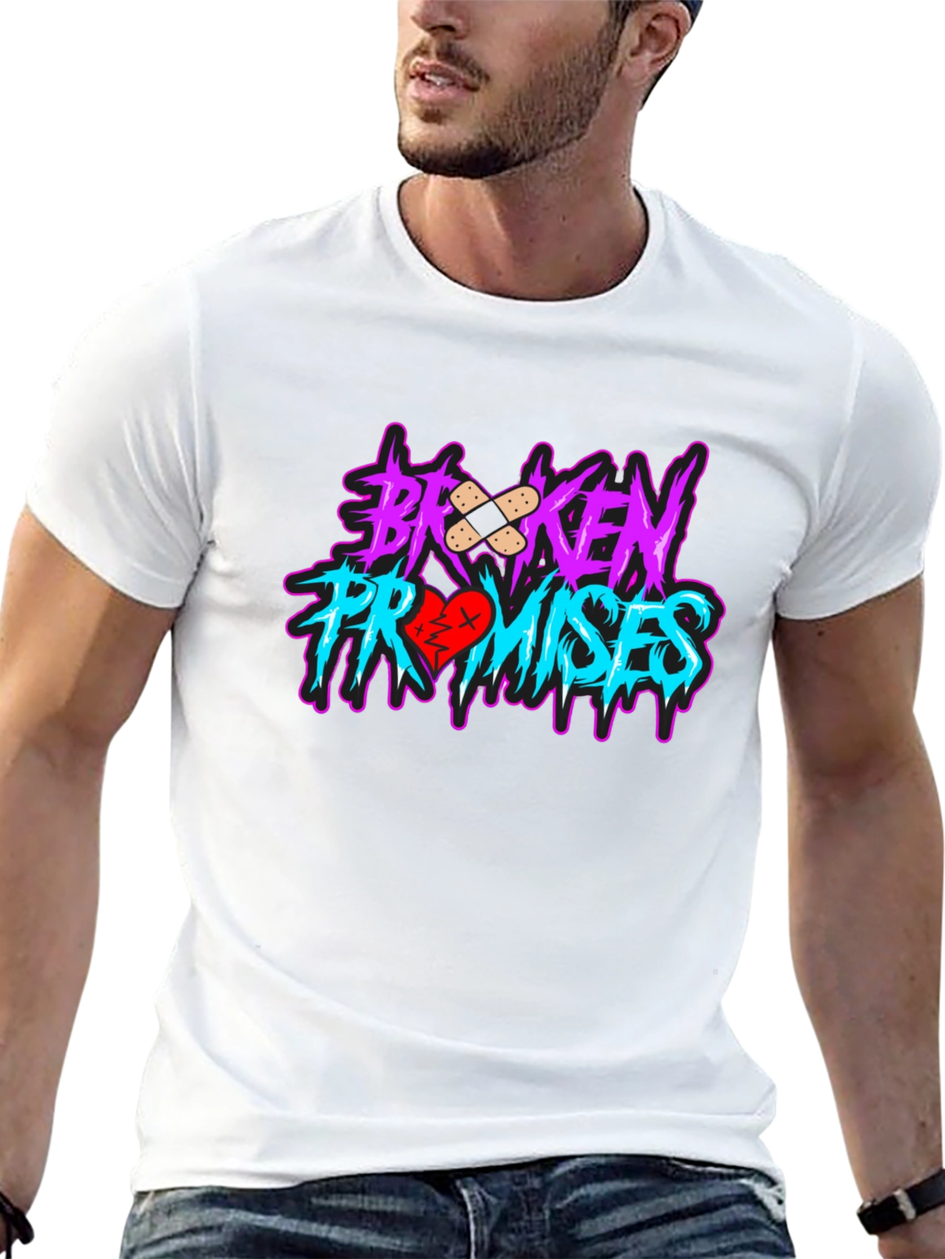 Broken Promises Graphic Tee - Black
