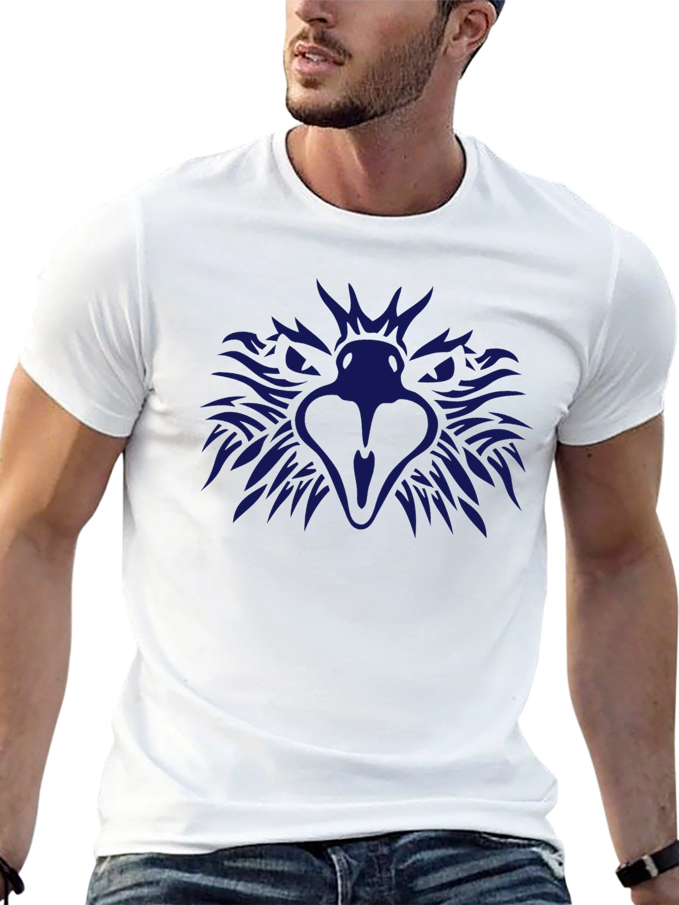 Mens Black Eagle Graphic Tee