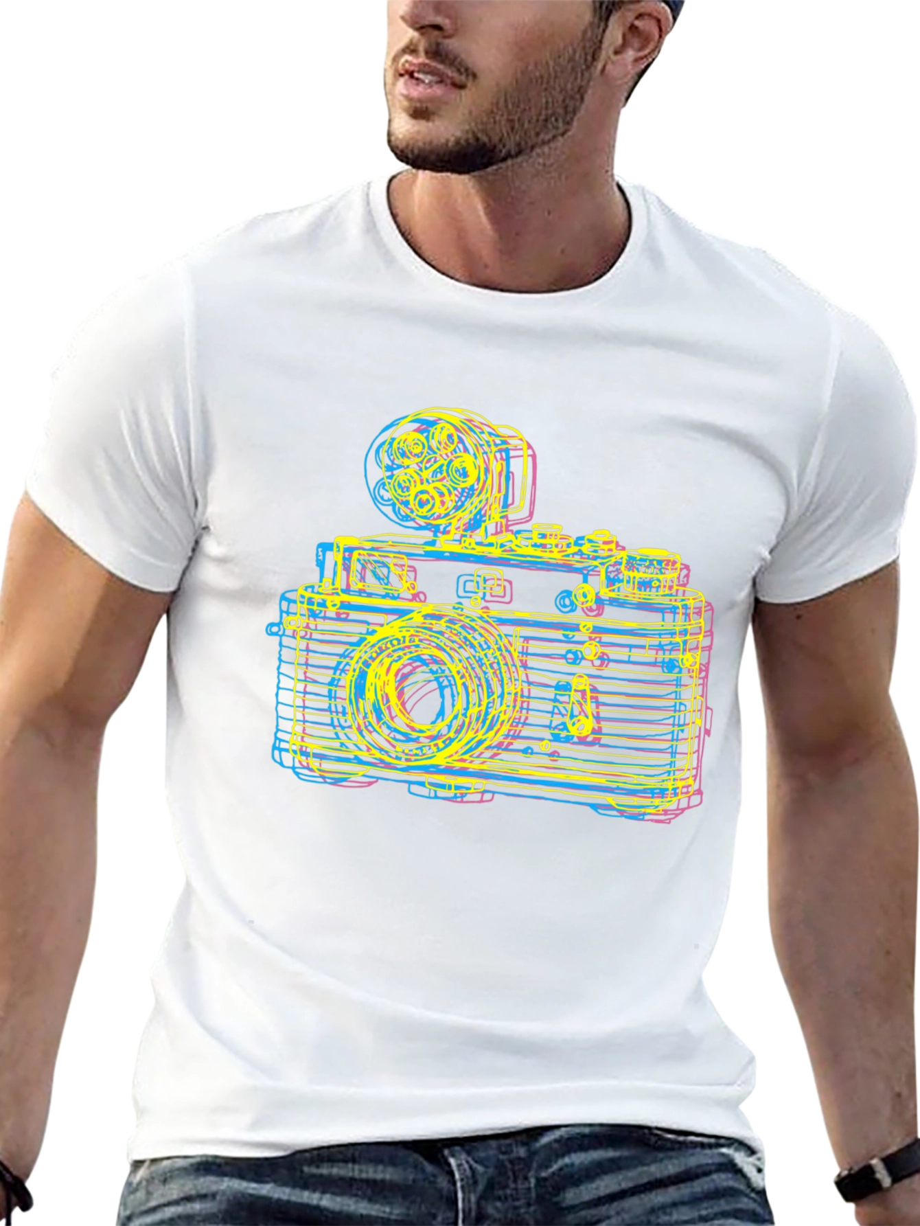 Retro Camera Graphic Tee - Classic Photography Lover Shirt