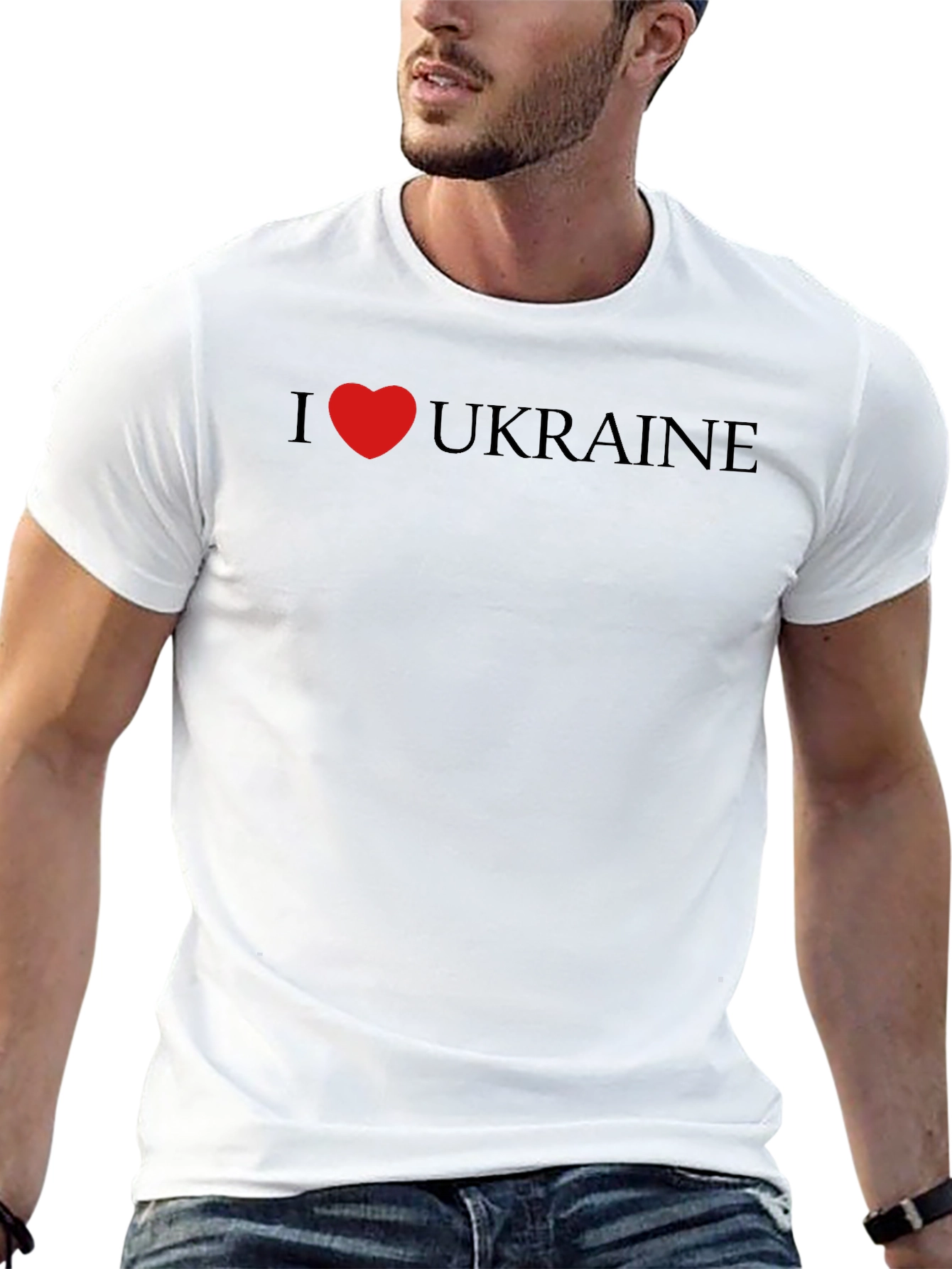 I Heart Ukraine Graphic Tee - Black