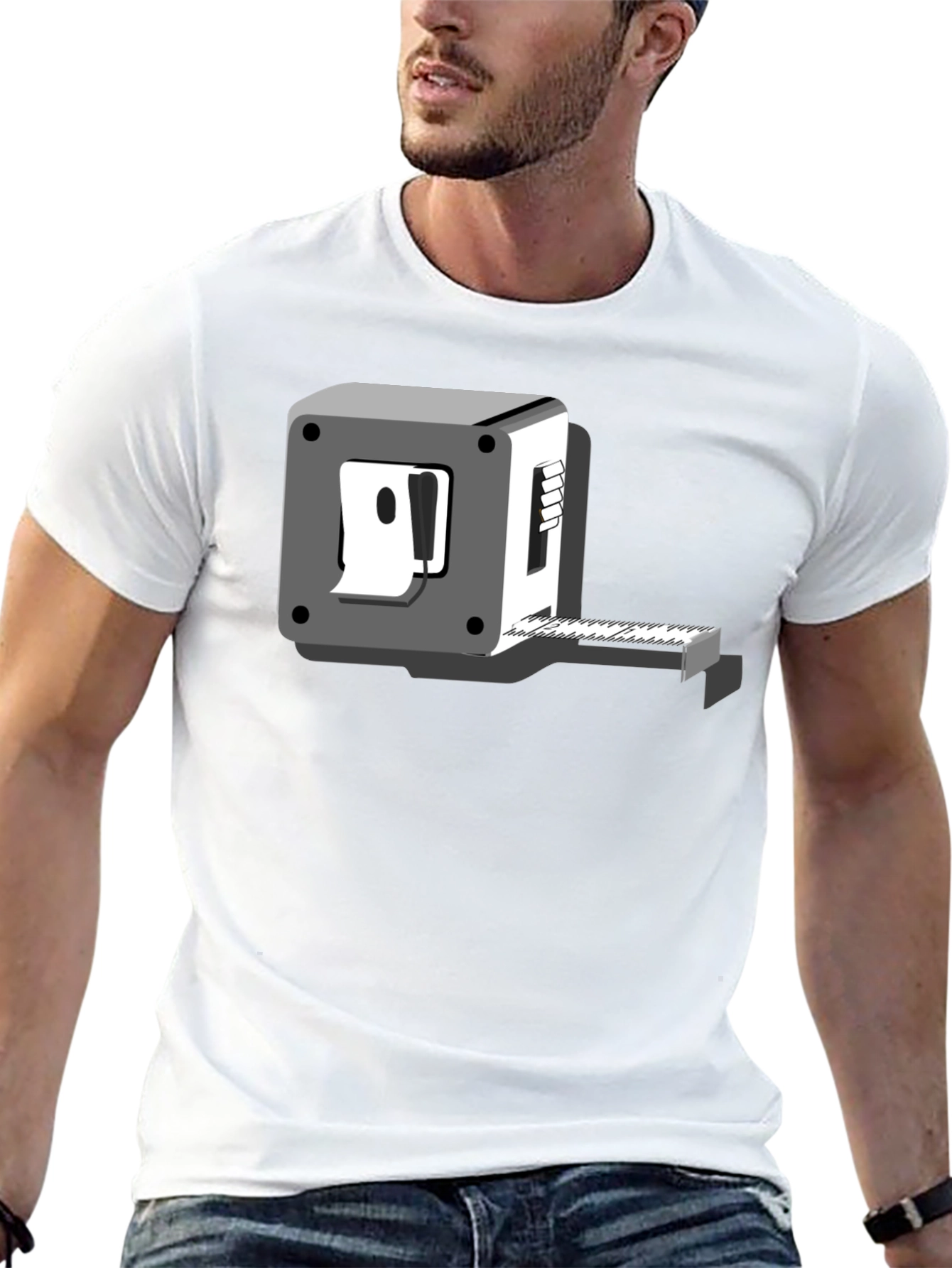 Novelty Graphic Tee - Tape Measure Humor