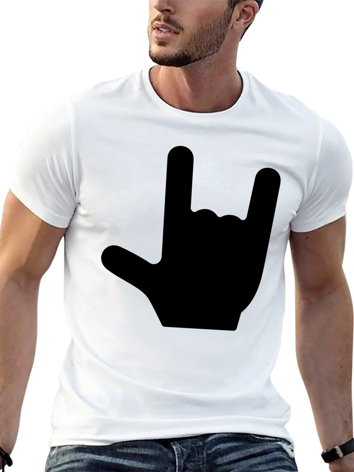 Rock On! Classic Black Graphic T-Shirt