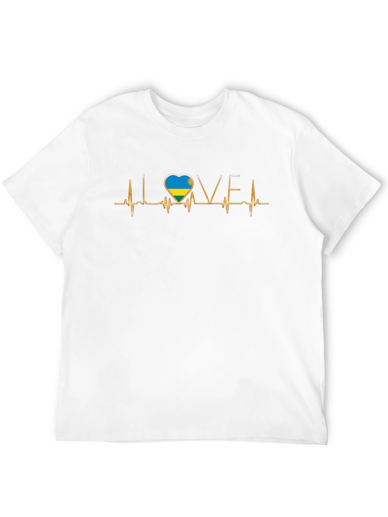 I Love Ukraine Heartbeat T-Shirt