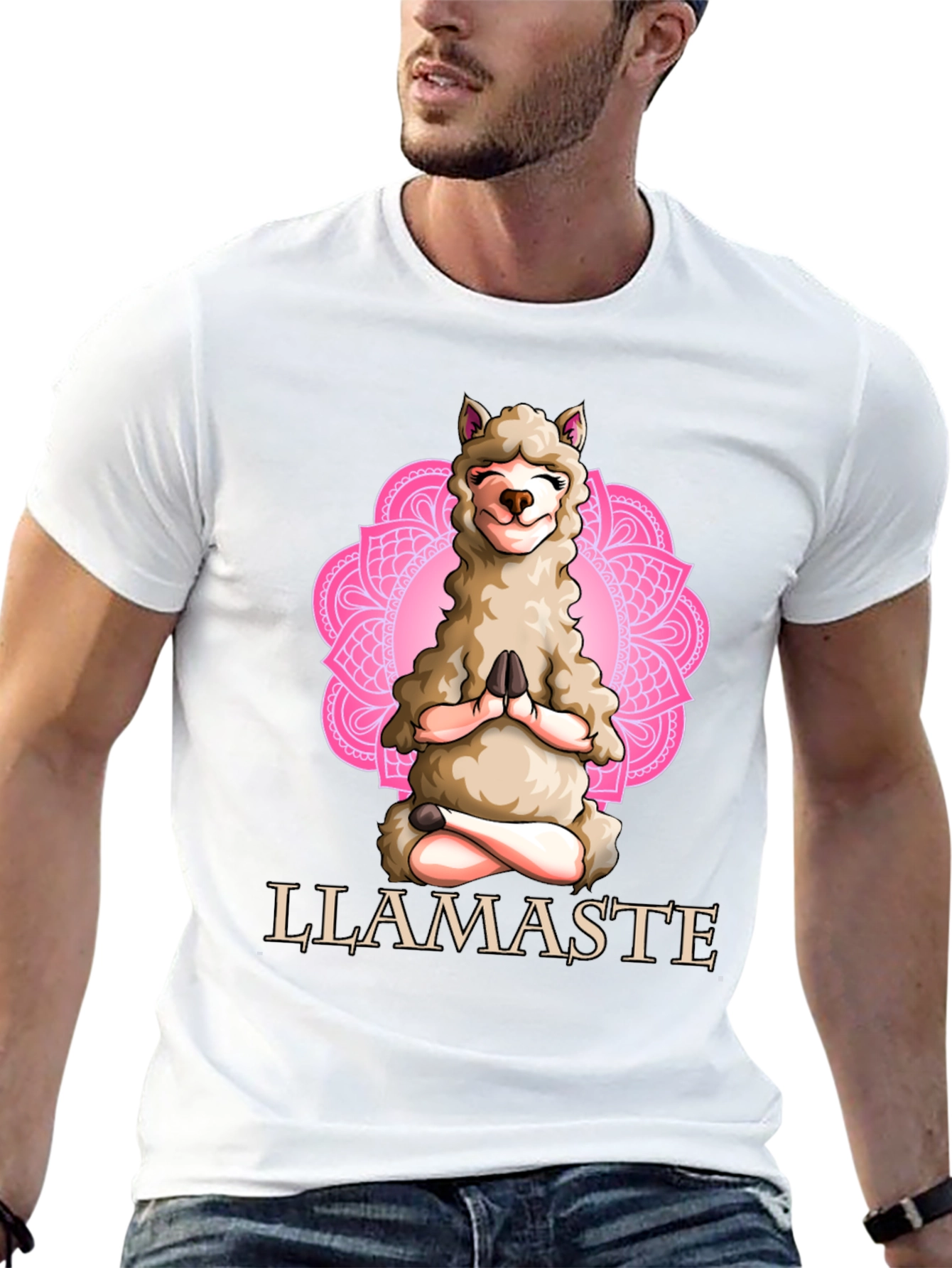 Llamaste Yoga Black T-Shirt