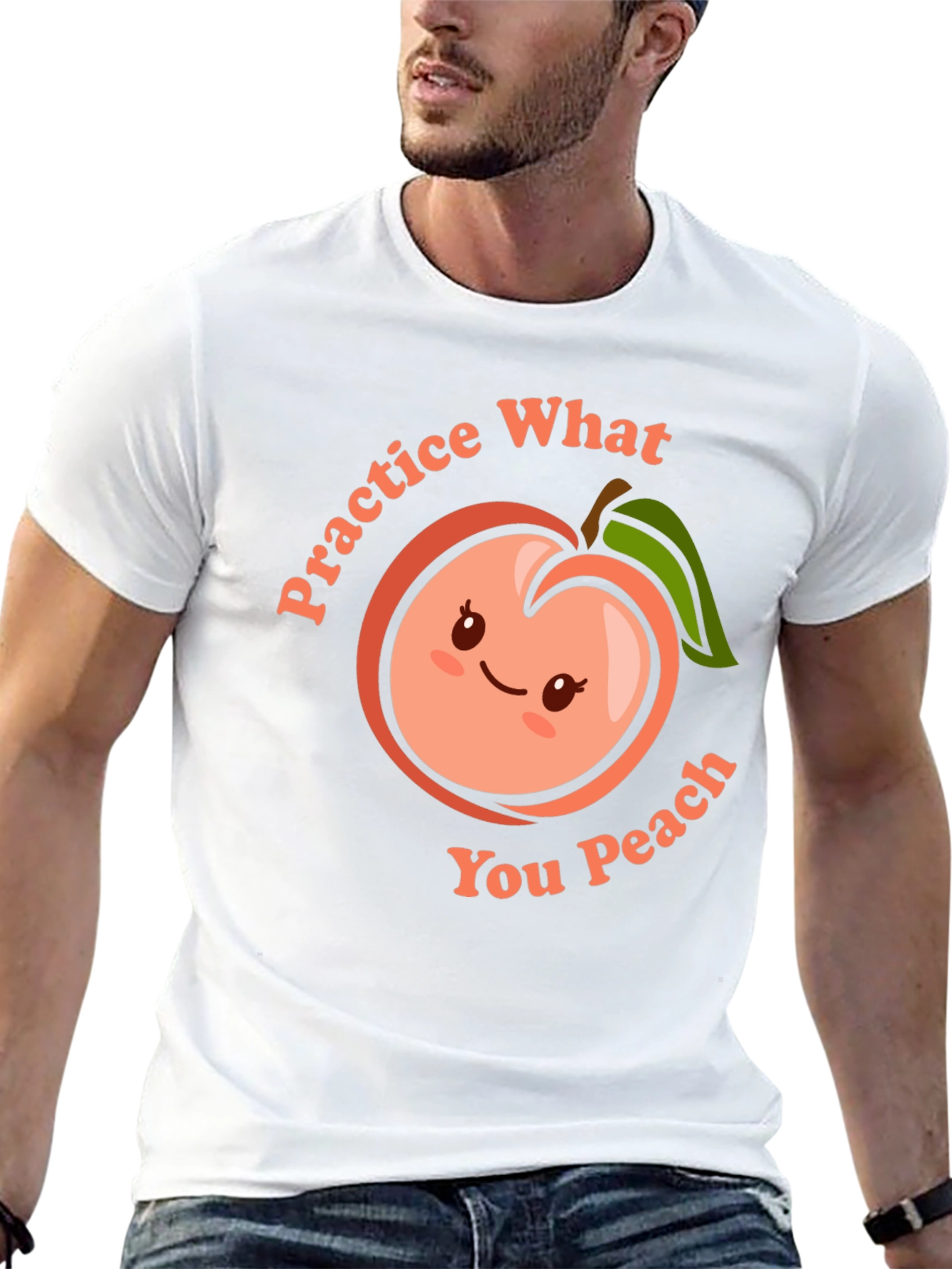 Practice What You Peach Funny T-Shirt