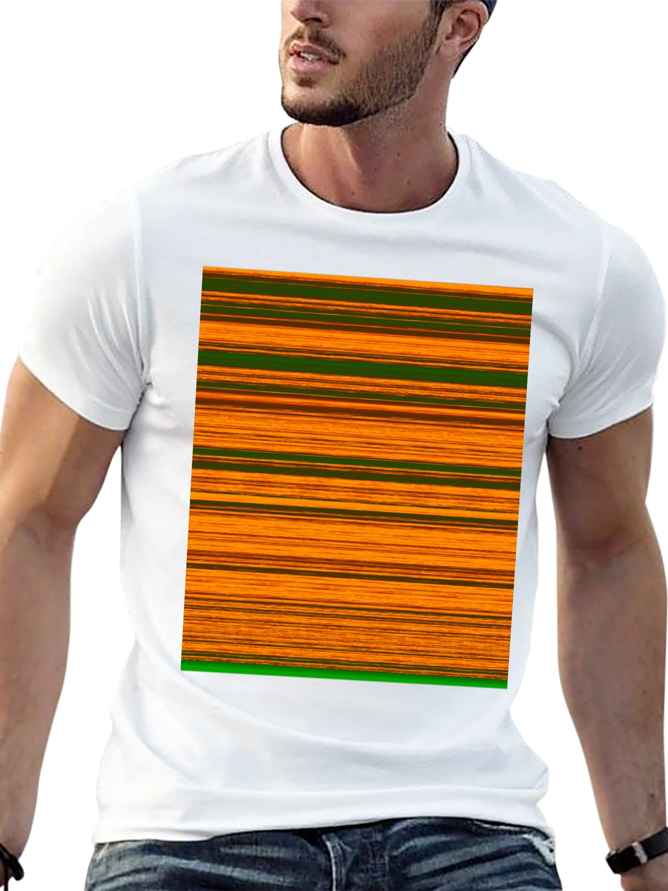Striped Graphic Tee
