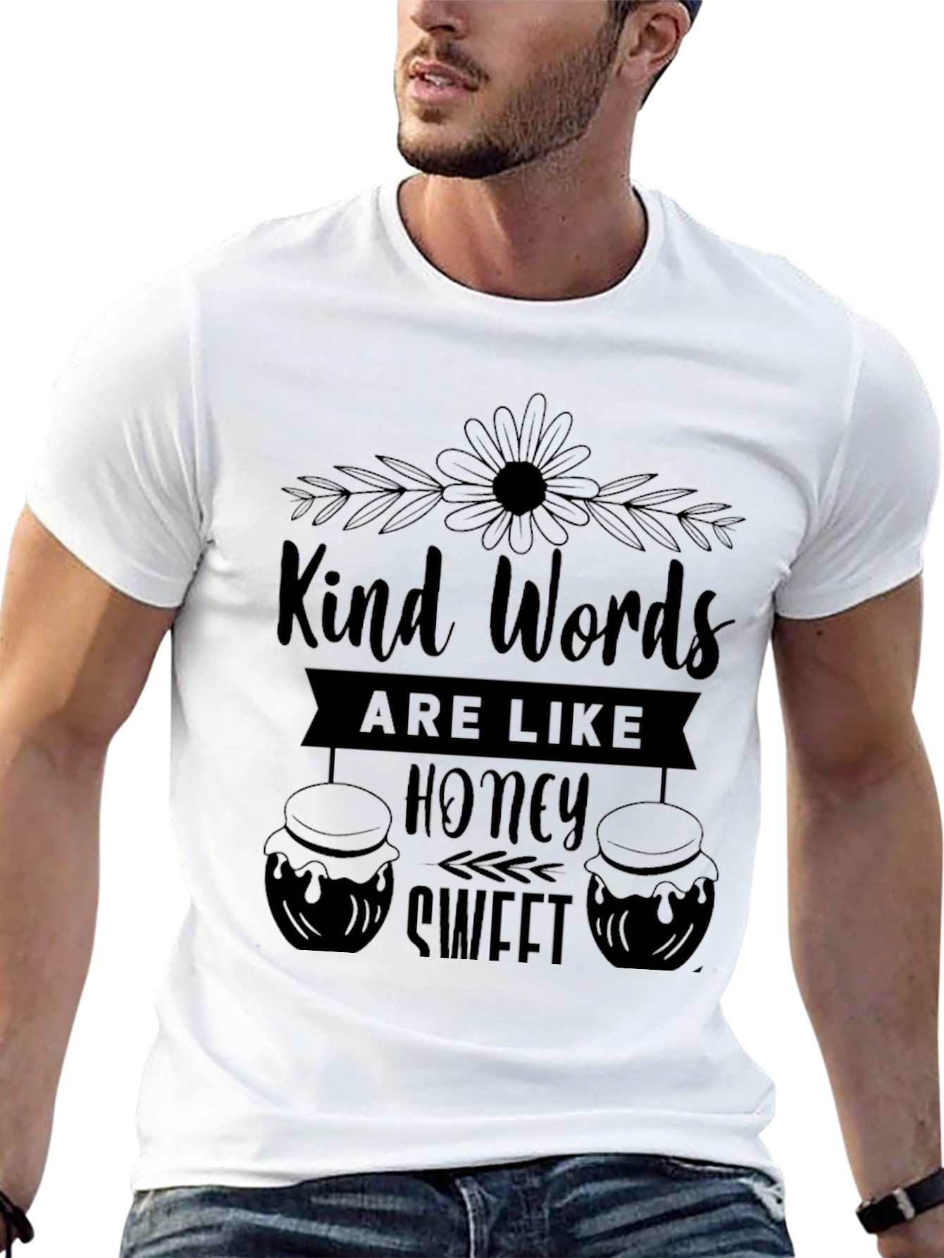 Kind Words Honey Sweet Black T-Shirt