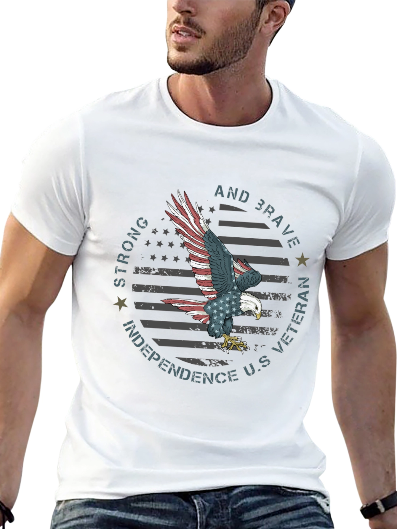 Patriotic Eagle Veteran T-Shirt