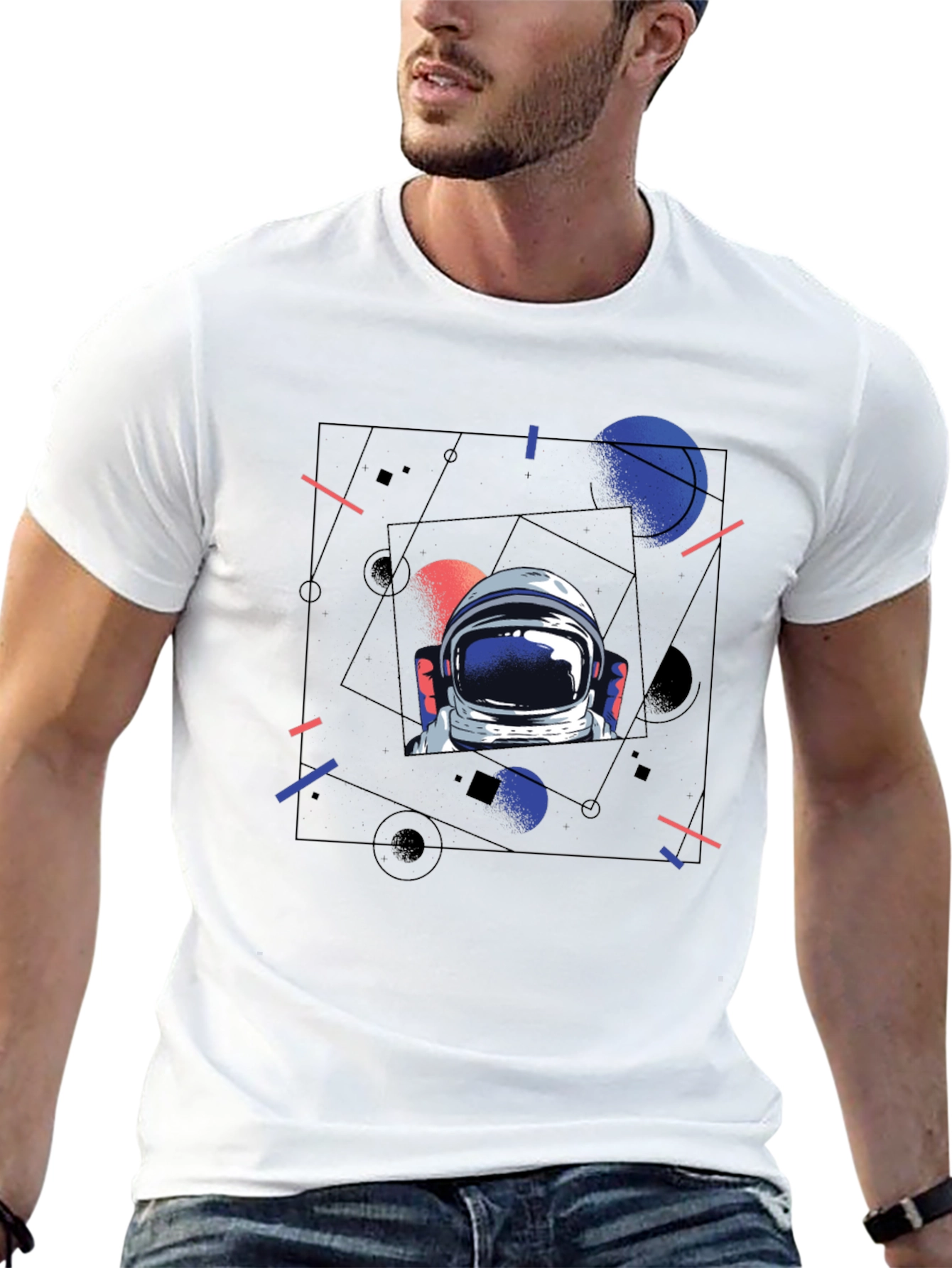 Astronaut Graphic T-Shirt - Space Explorer Design