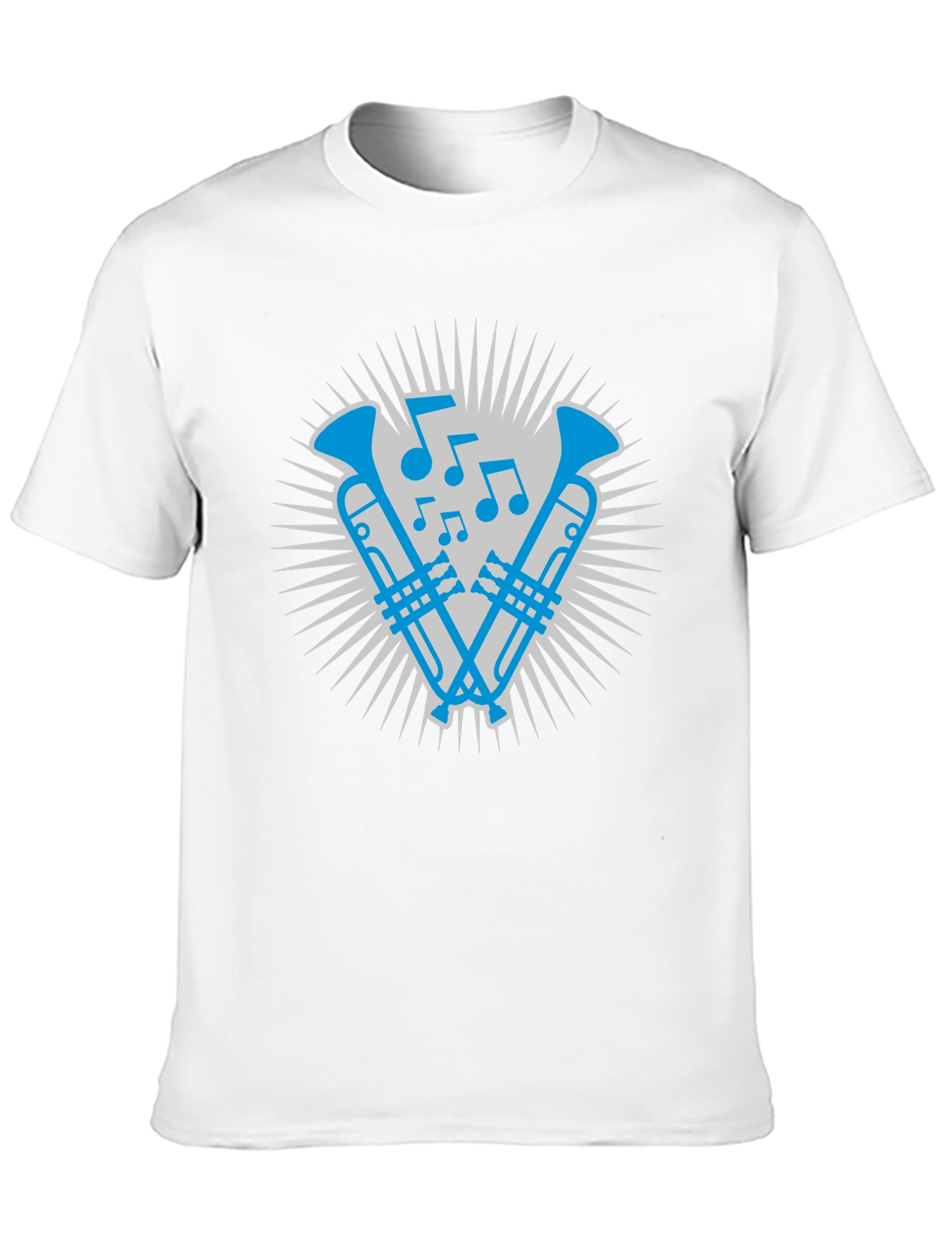 Trumpet Music Notes Graphic Tee
