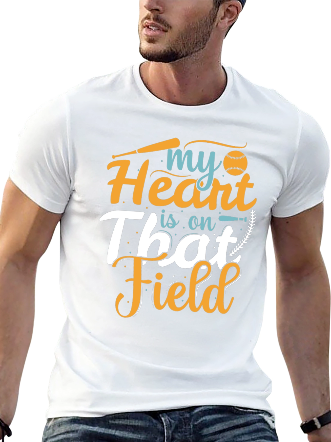 My Heart Is On That Field Graphic Tee