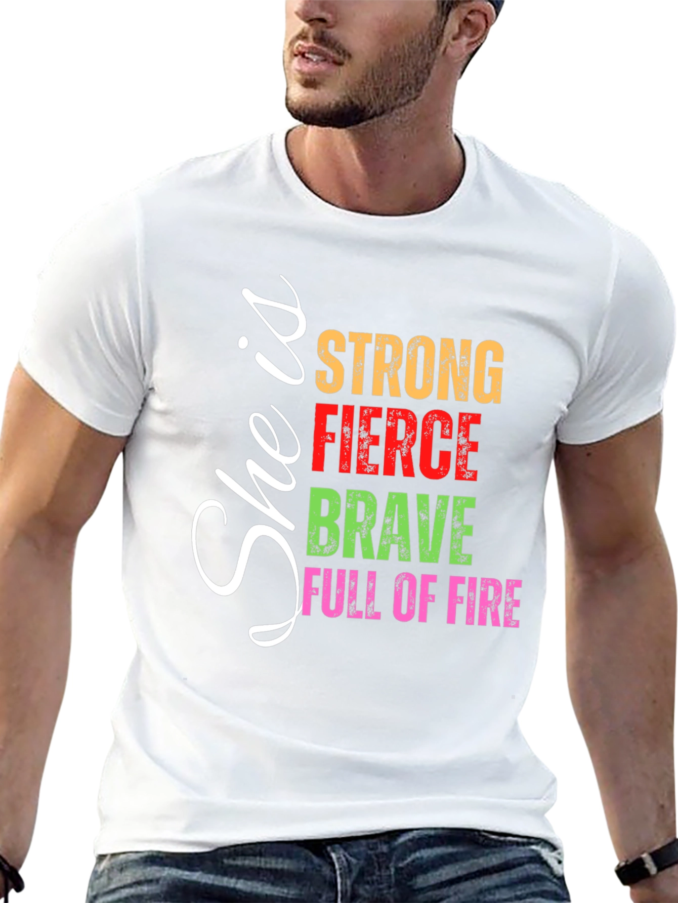 She is Strong Fierce Brave Tee