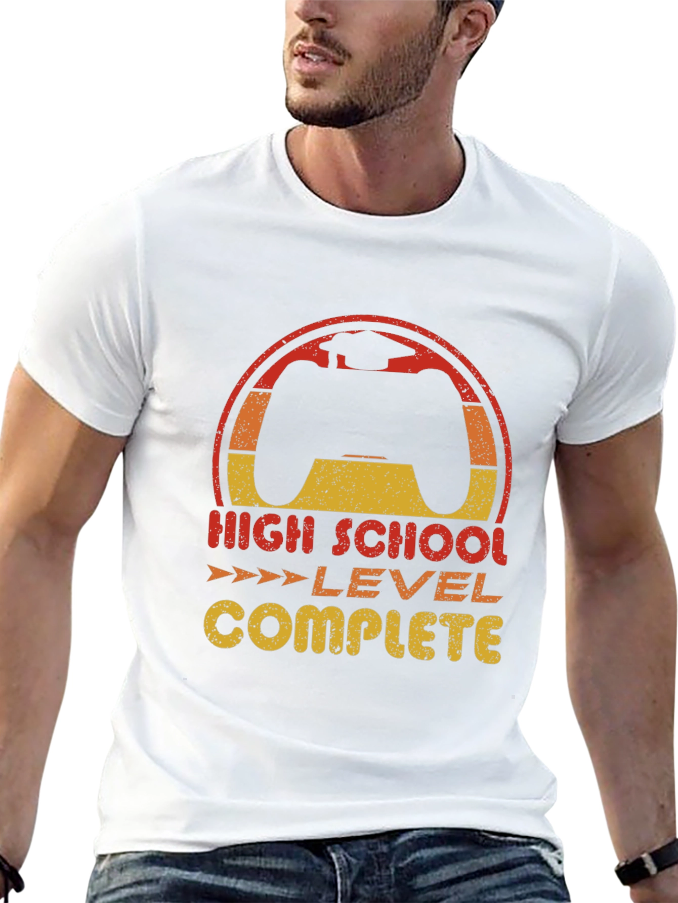 High School Level Complete Graduation Gamer T-Shirt