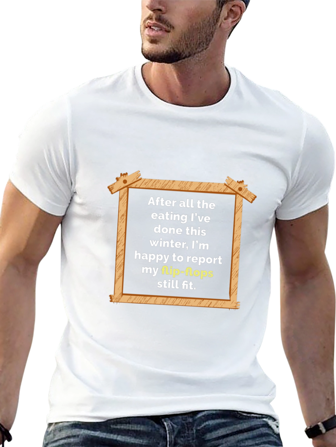 Funny Flip-Flops Still Fit T-Shirt