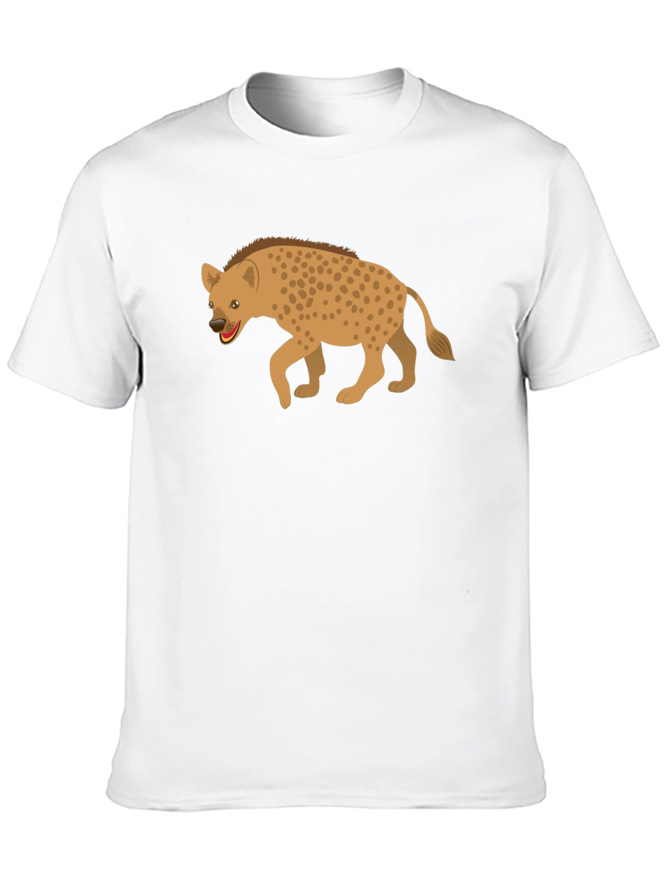 Hyena Graphic Tee - Black Cotton Shirt