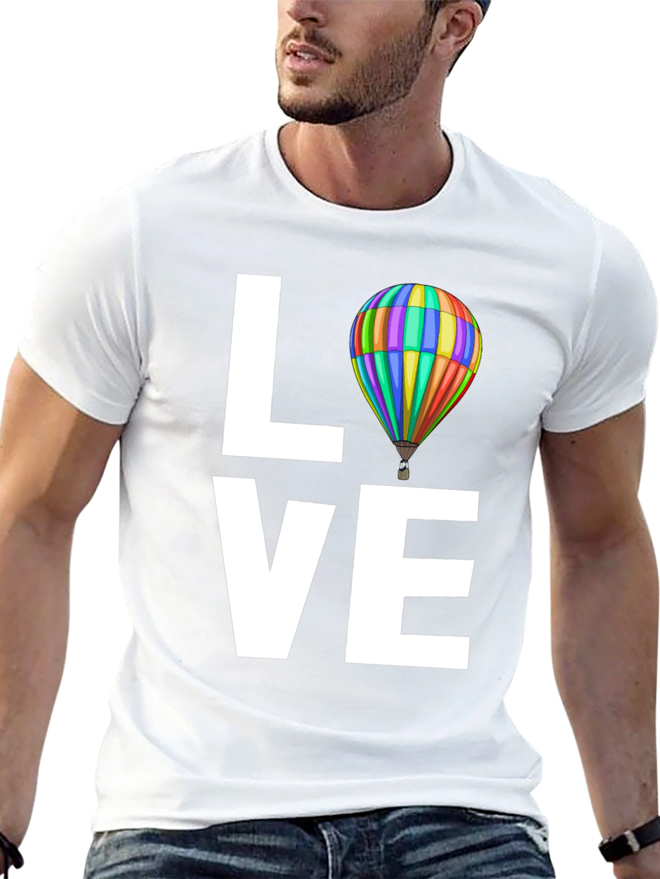 Love Hot Air Balloon Graphic Tee