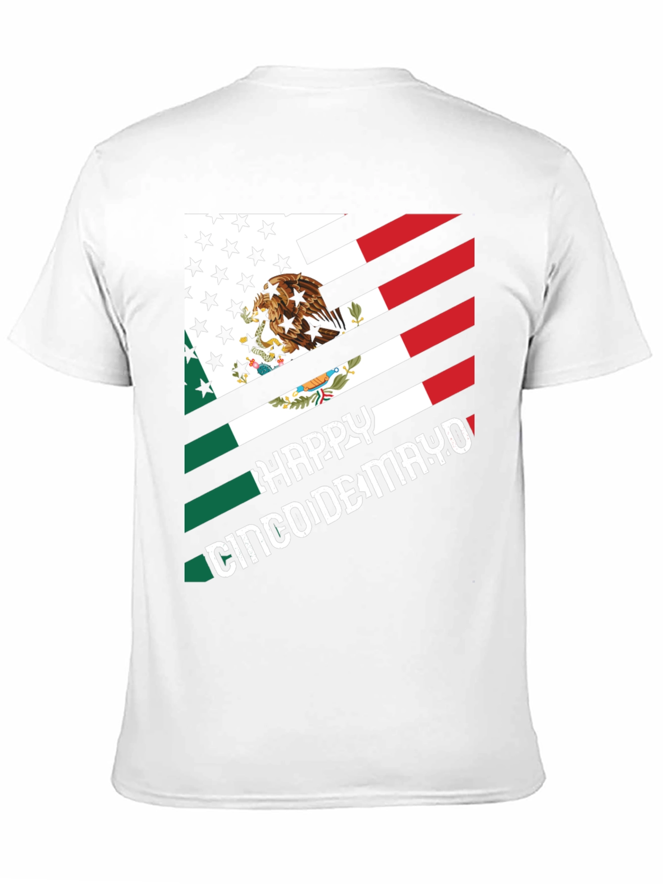 Cinco de Mayo USA-Mexico Flag T-Shirt