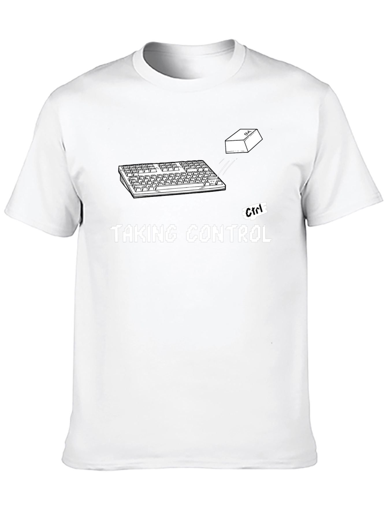 Taking Control Black Graphic T-Shirt