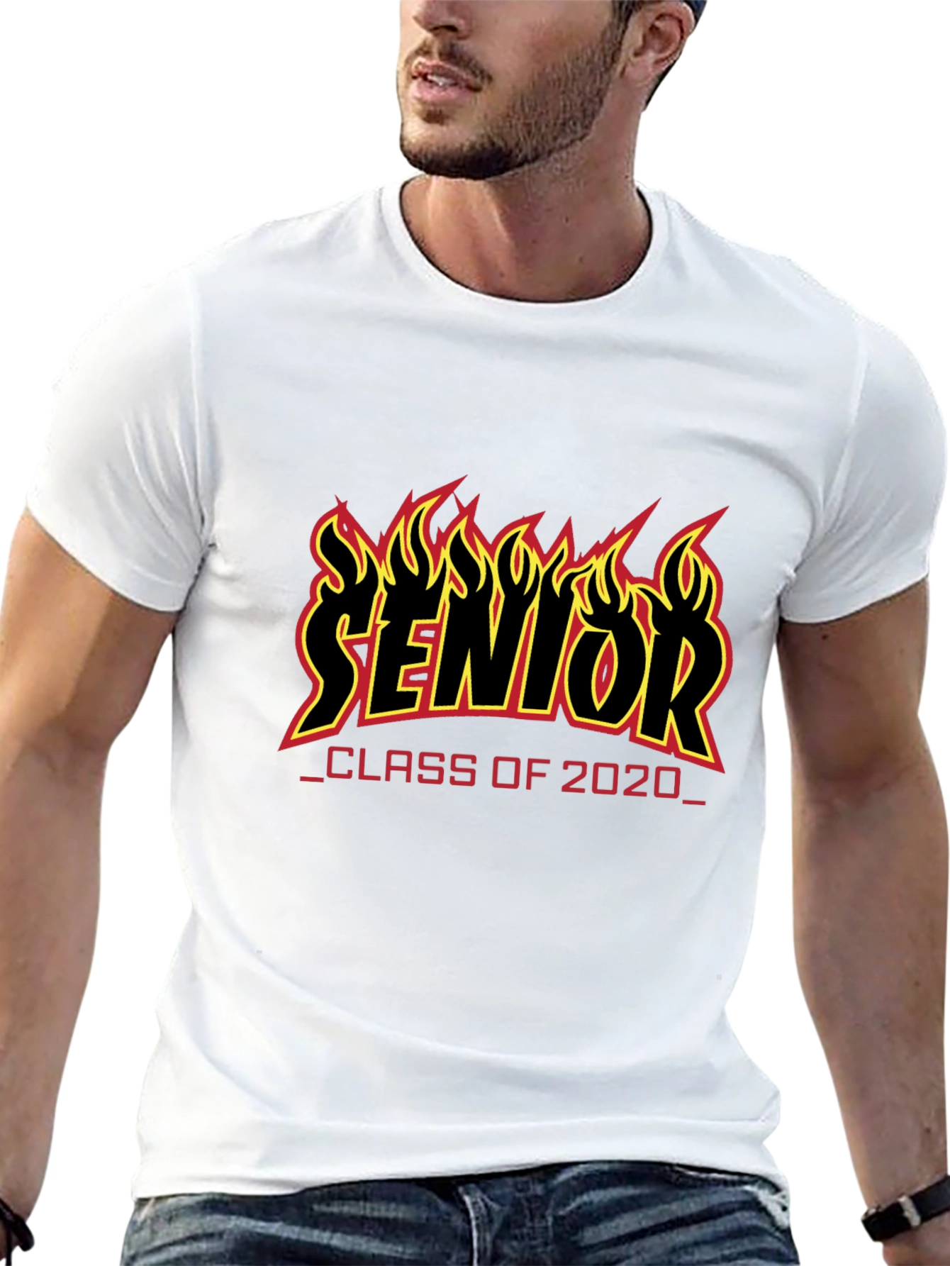 Senior Class of 2020 Flame Graphic T-Shirt