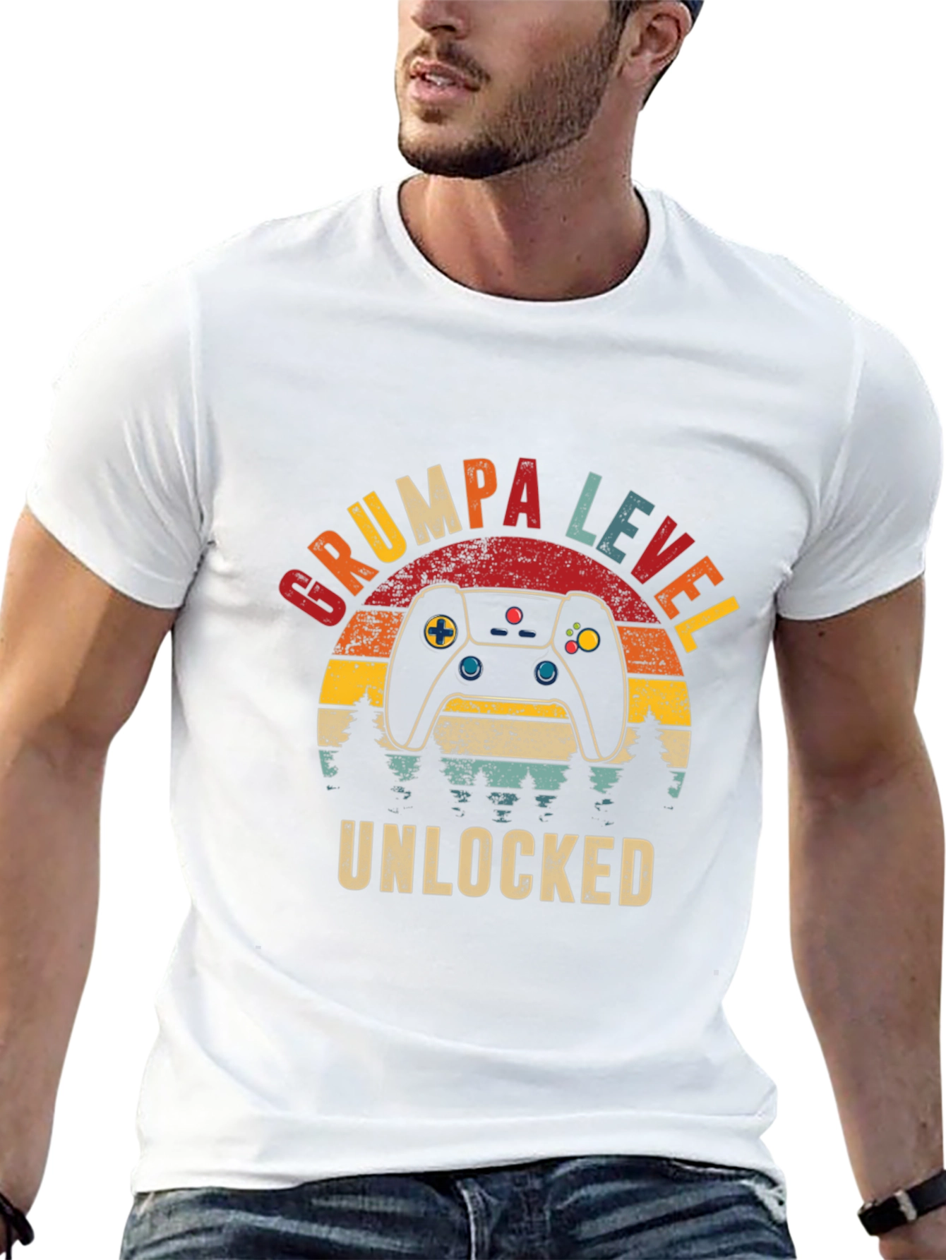 Grumpa Level Unlocked Graphic T-Shirt