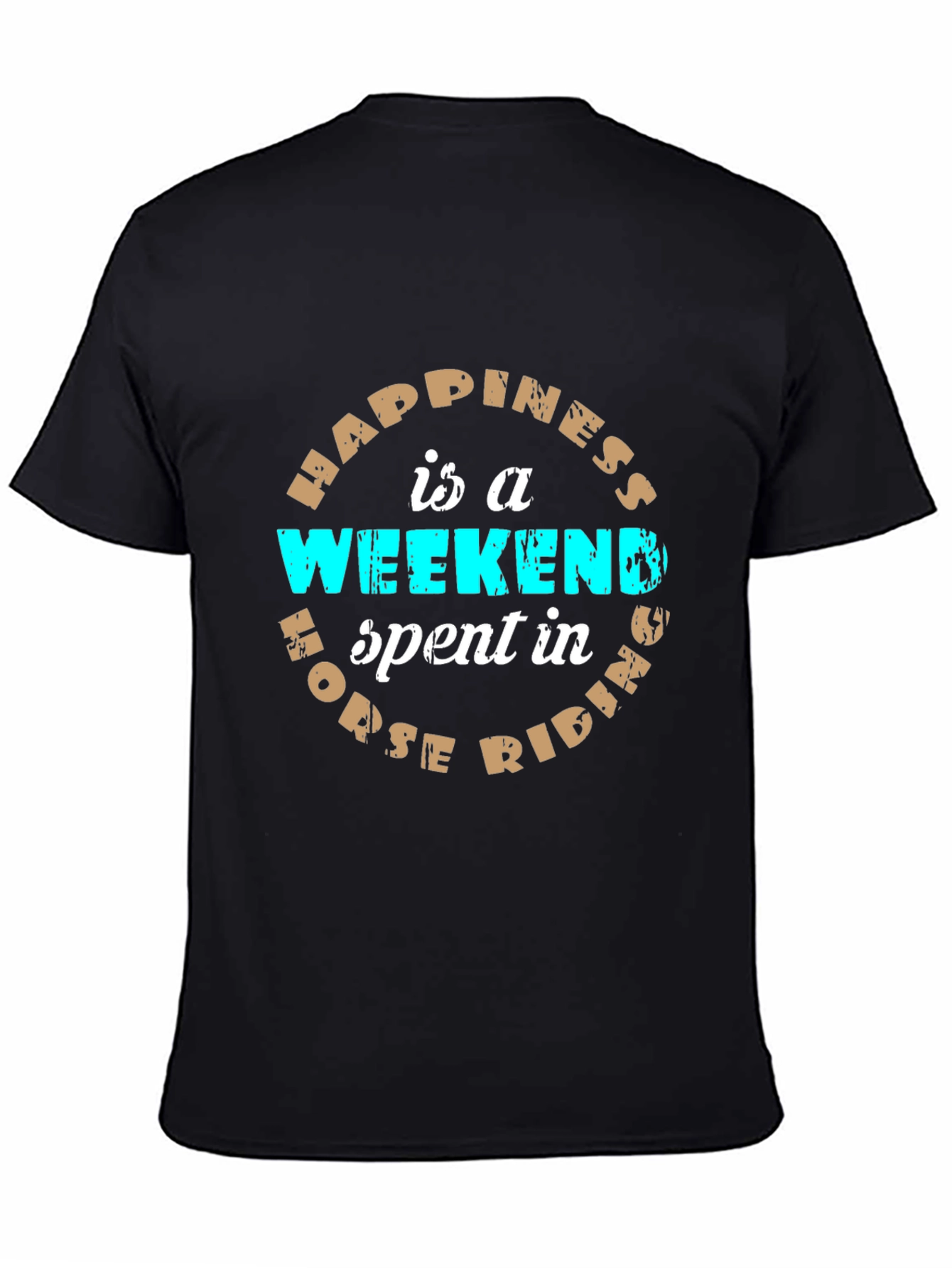 Happiness Horse Riding Weekend Graphic Tee