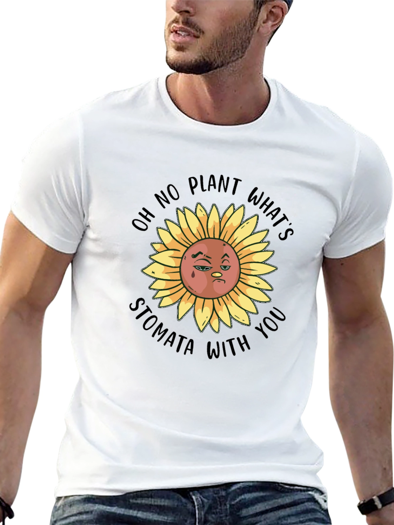 Funny Sunflower Graphic T-Shirt