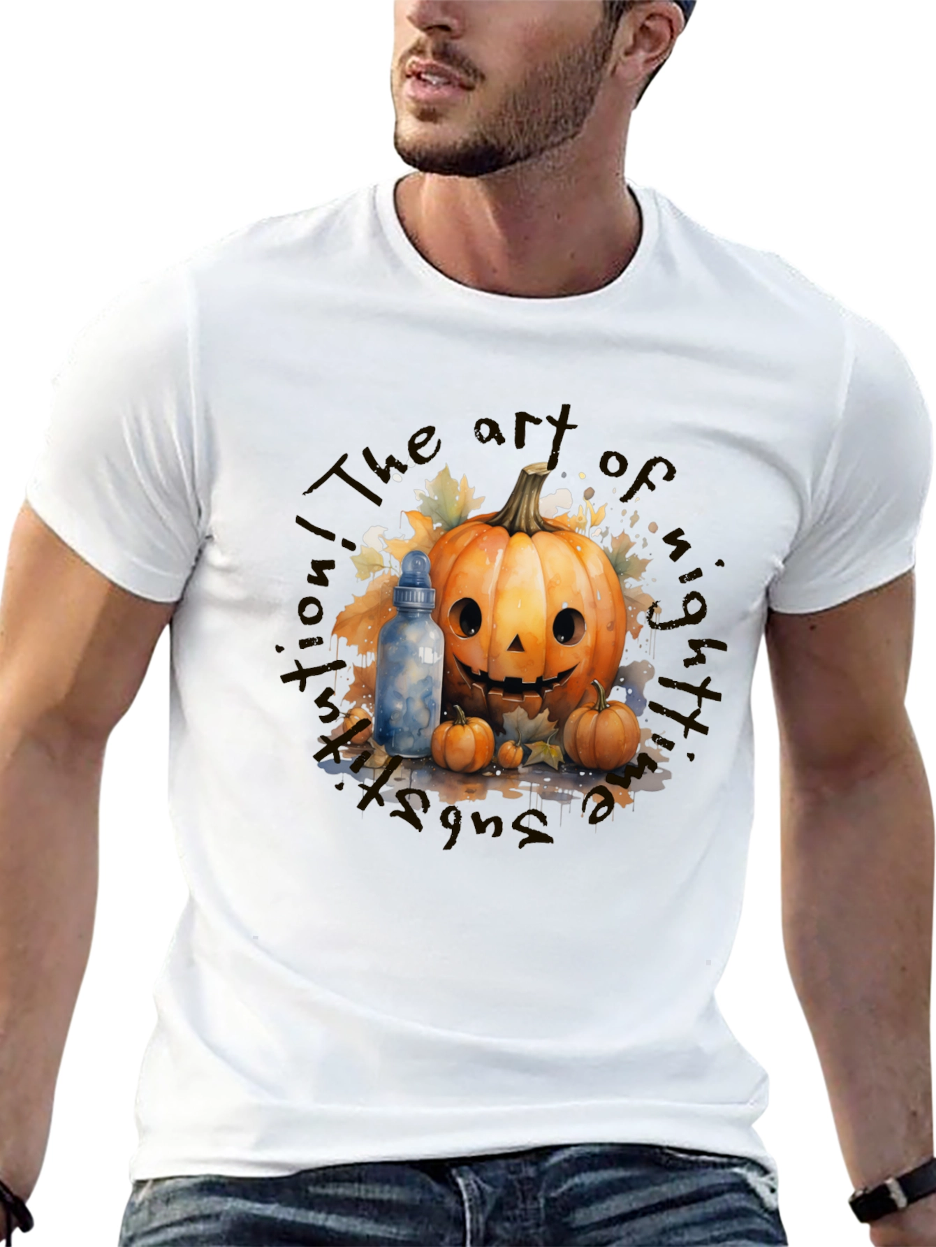 Halloween Art Pumpkin T-Shirt