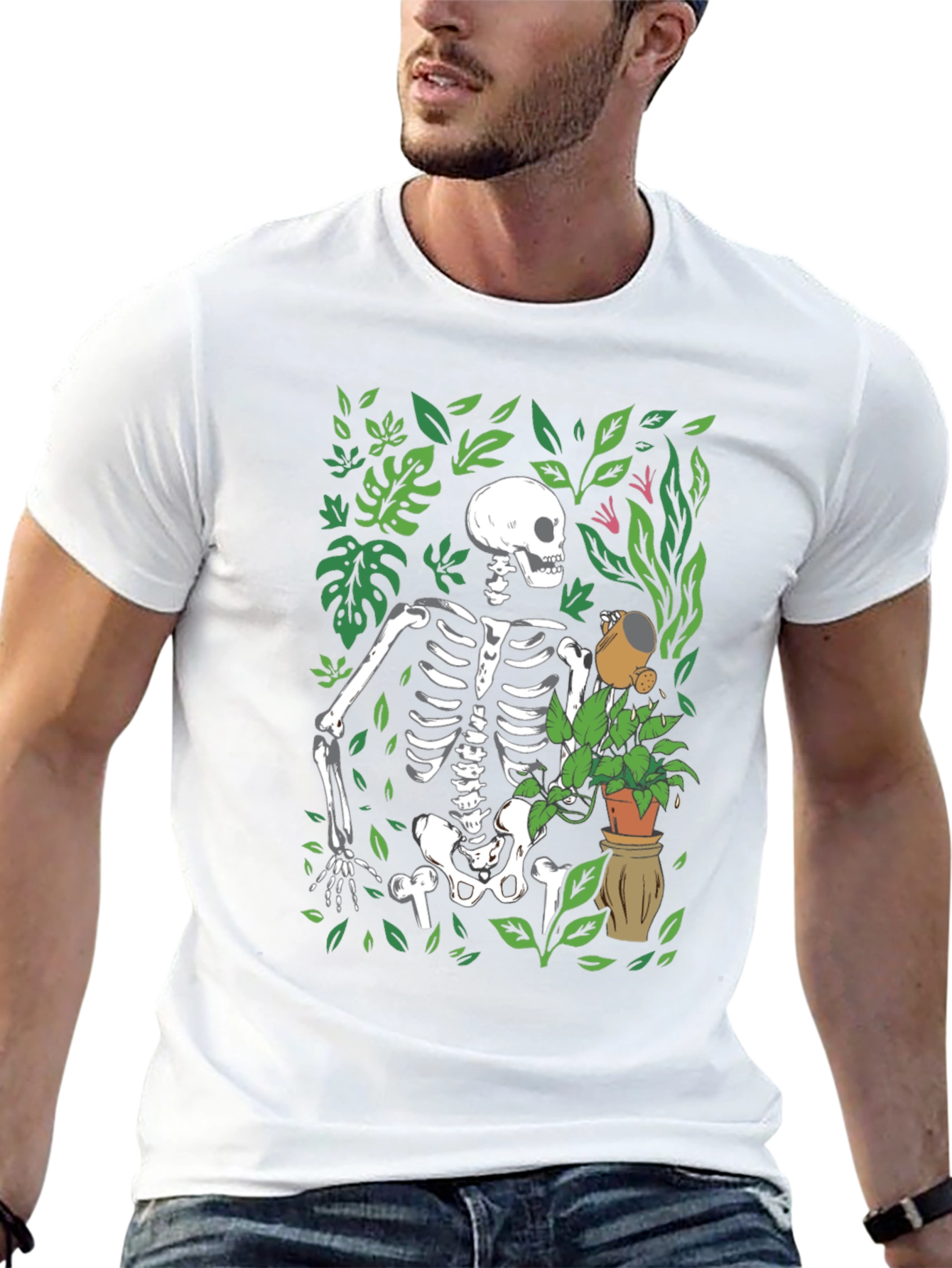 Skeleton Gardener Graphic Tee