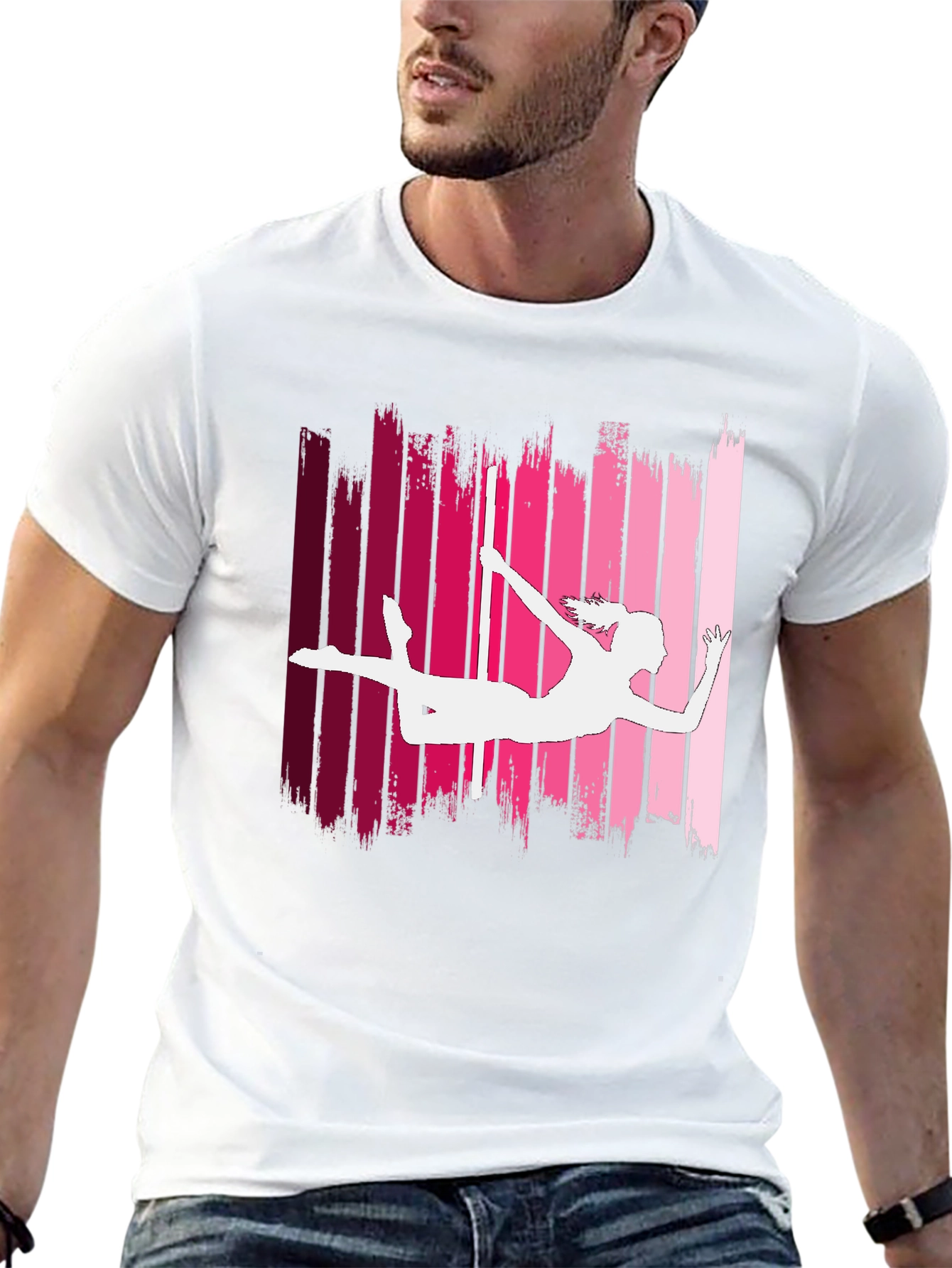 Pole Dancer Silhouette Graphic Tee