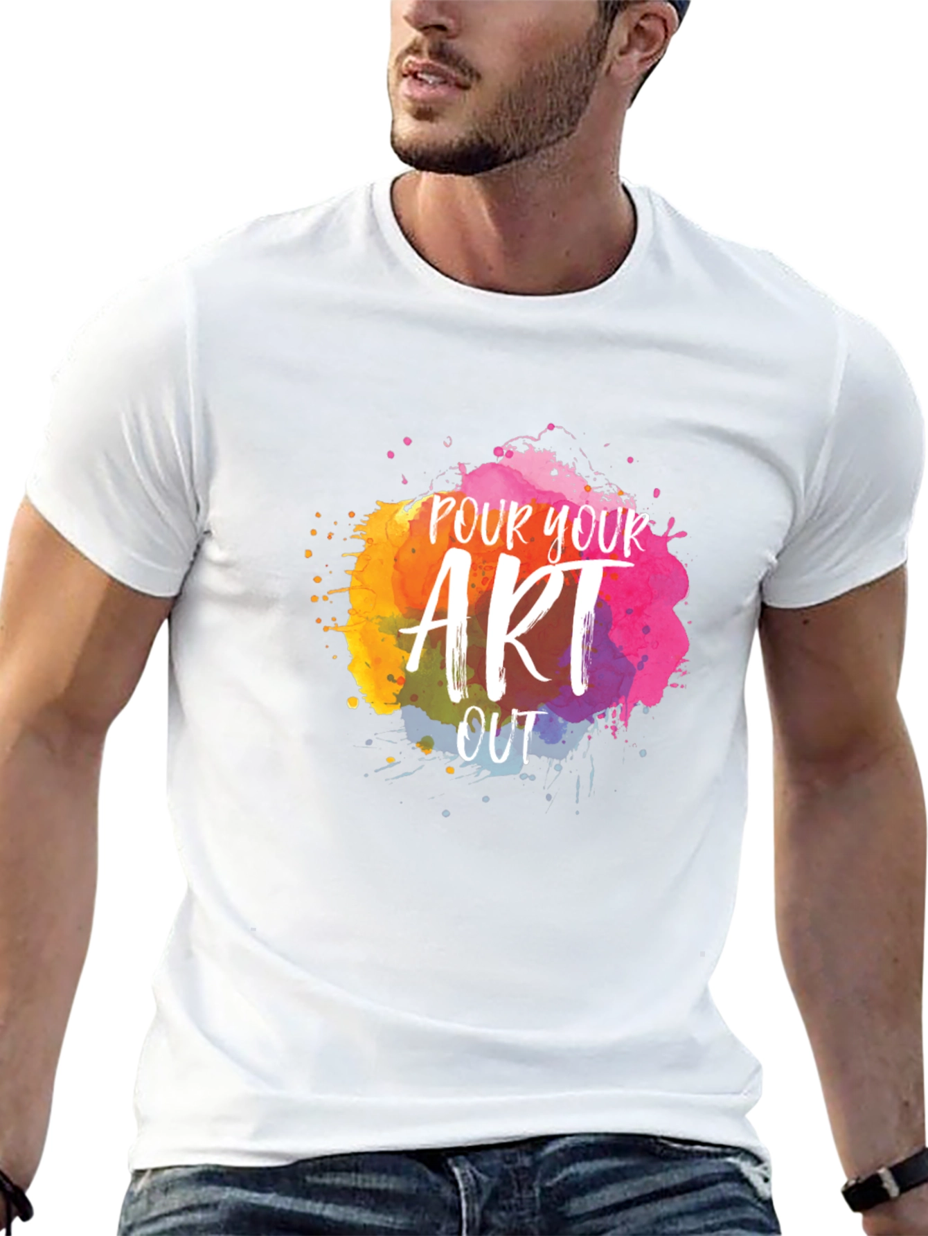 Pour Your Art Out T-Shirt - Creative Design