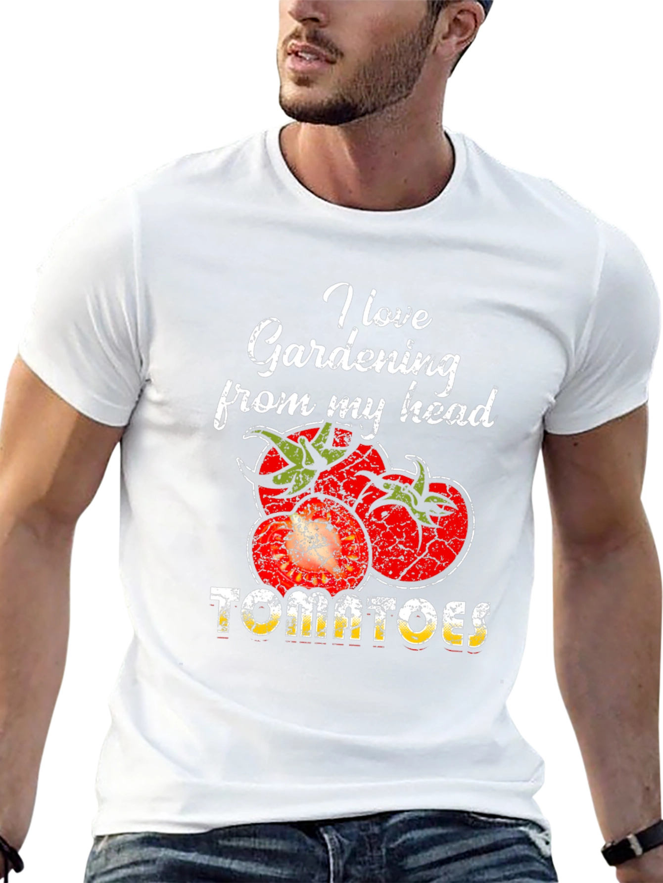 Gardening Tomato Graphic Tee - Love Gardening Shirt
