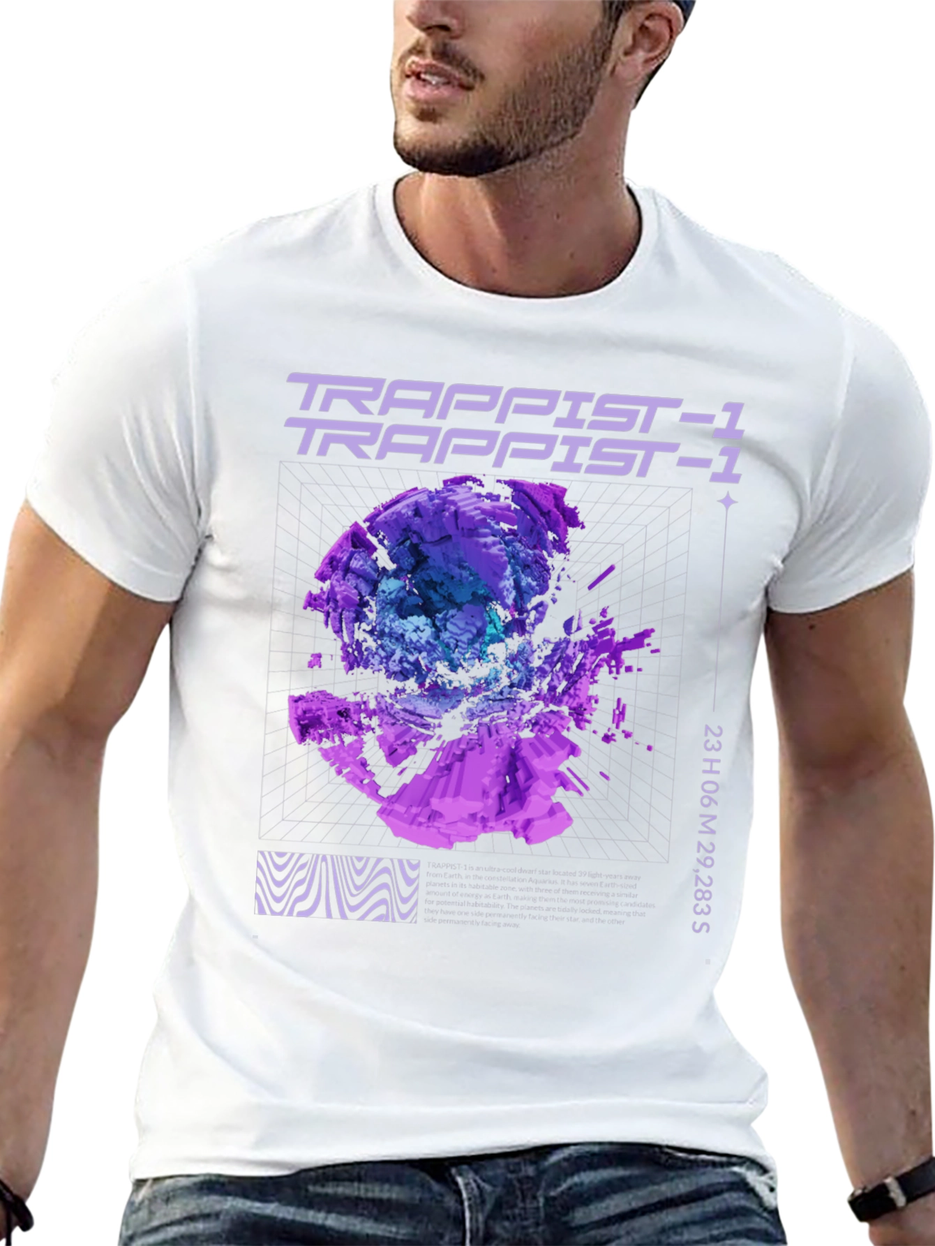 Trappist-1 Graphic Black T-Shirt
