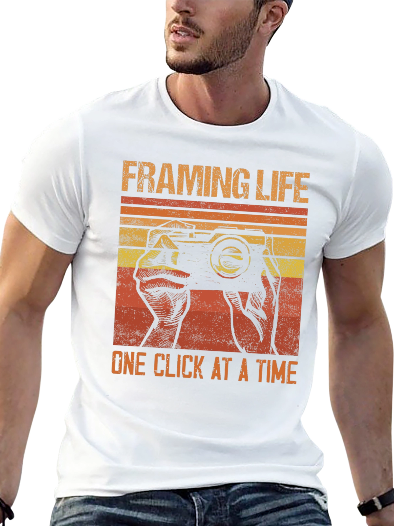 Framing Life Camera Graphic T-Shirt