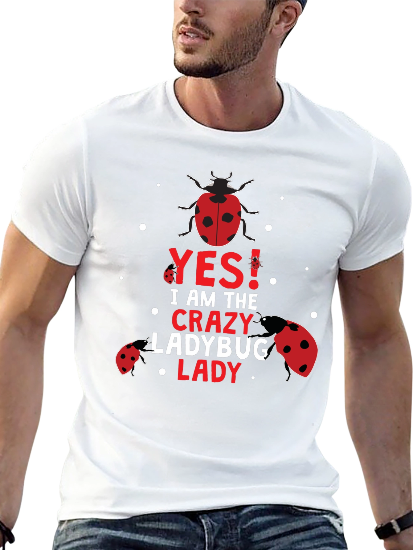 Crazy Ladybug Lady T-Shirt