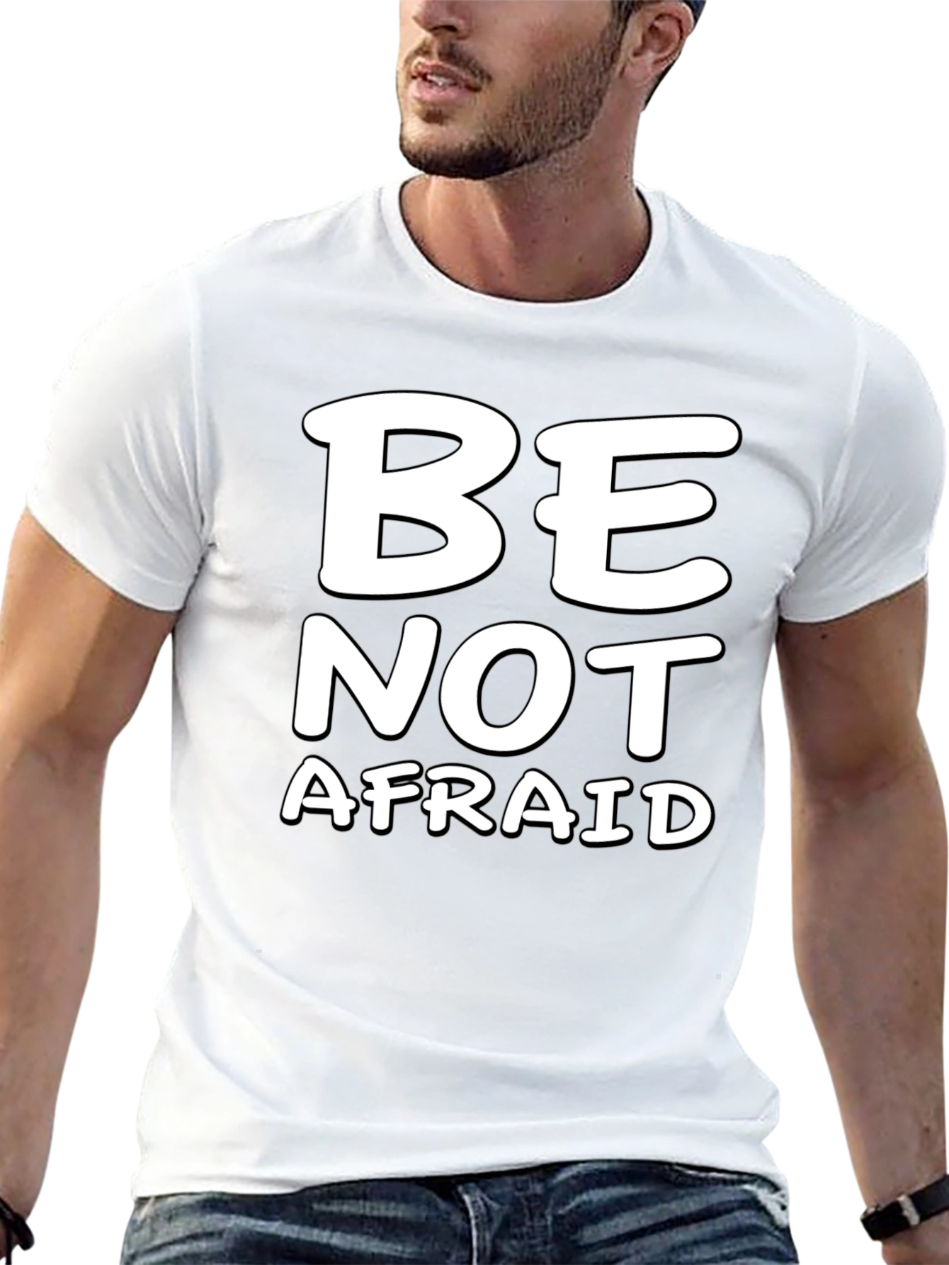 Be Not Afraid Graphic Tee - Black Casual Shirt