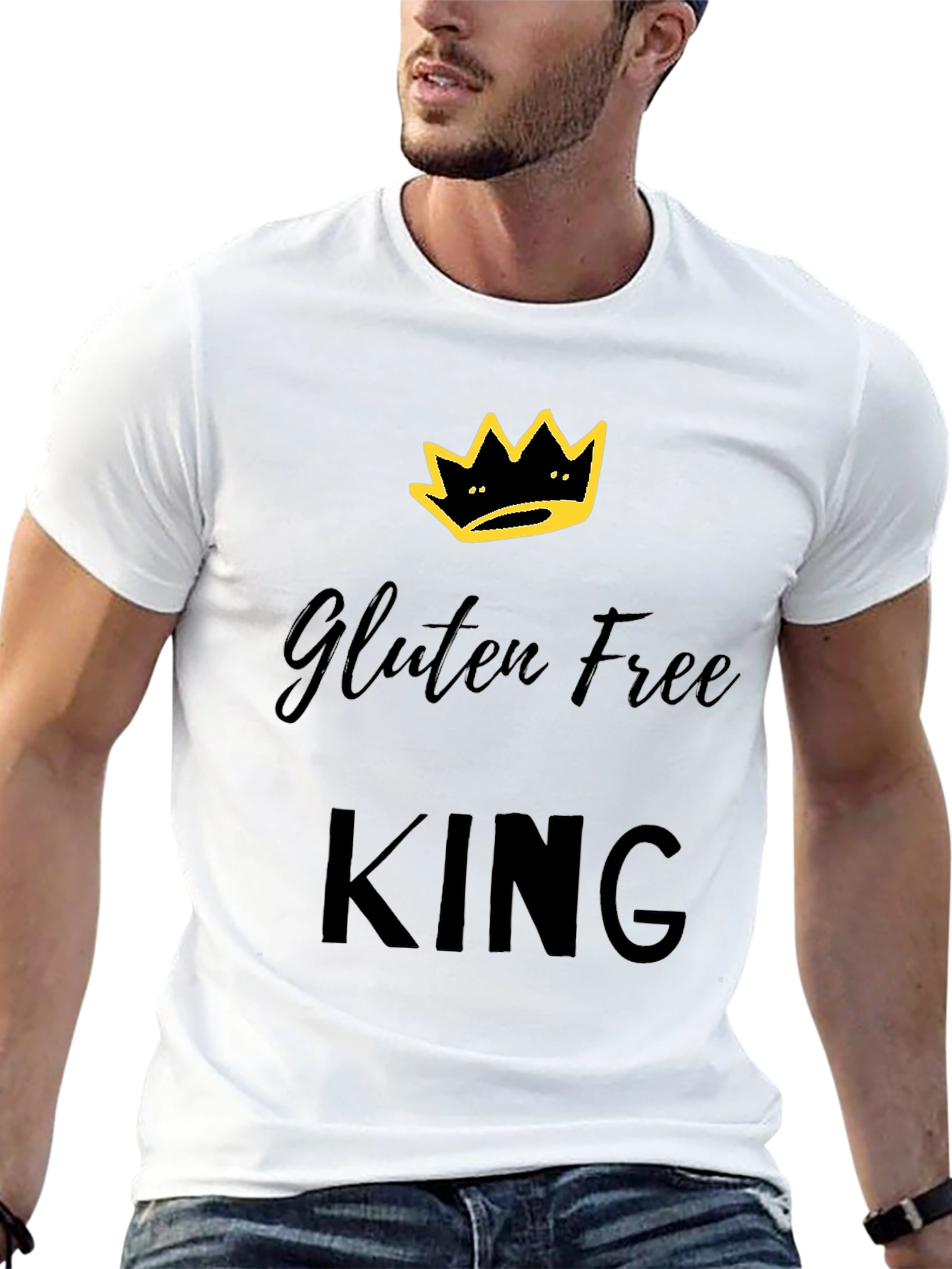 Gluten Free King T-Shirt | Crown Design