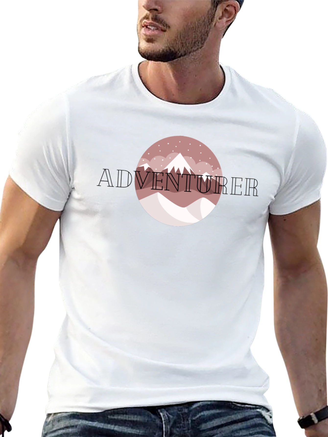 Adventurer Mountain Graphic Tee - Black