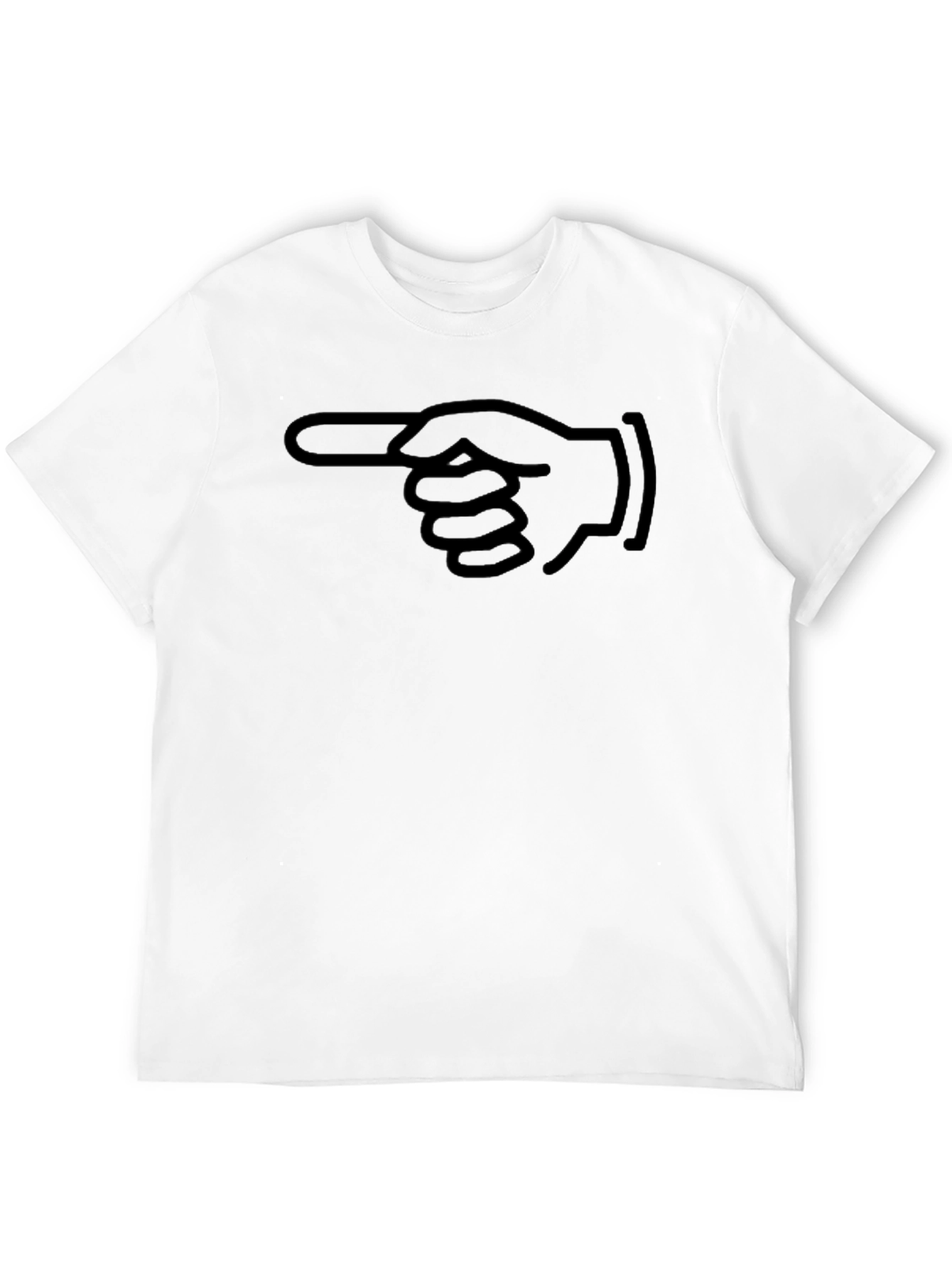 Pointing Hand Graphic T-Shirt - Classic Black