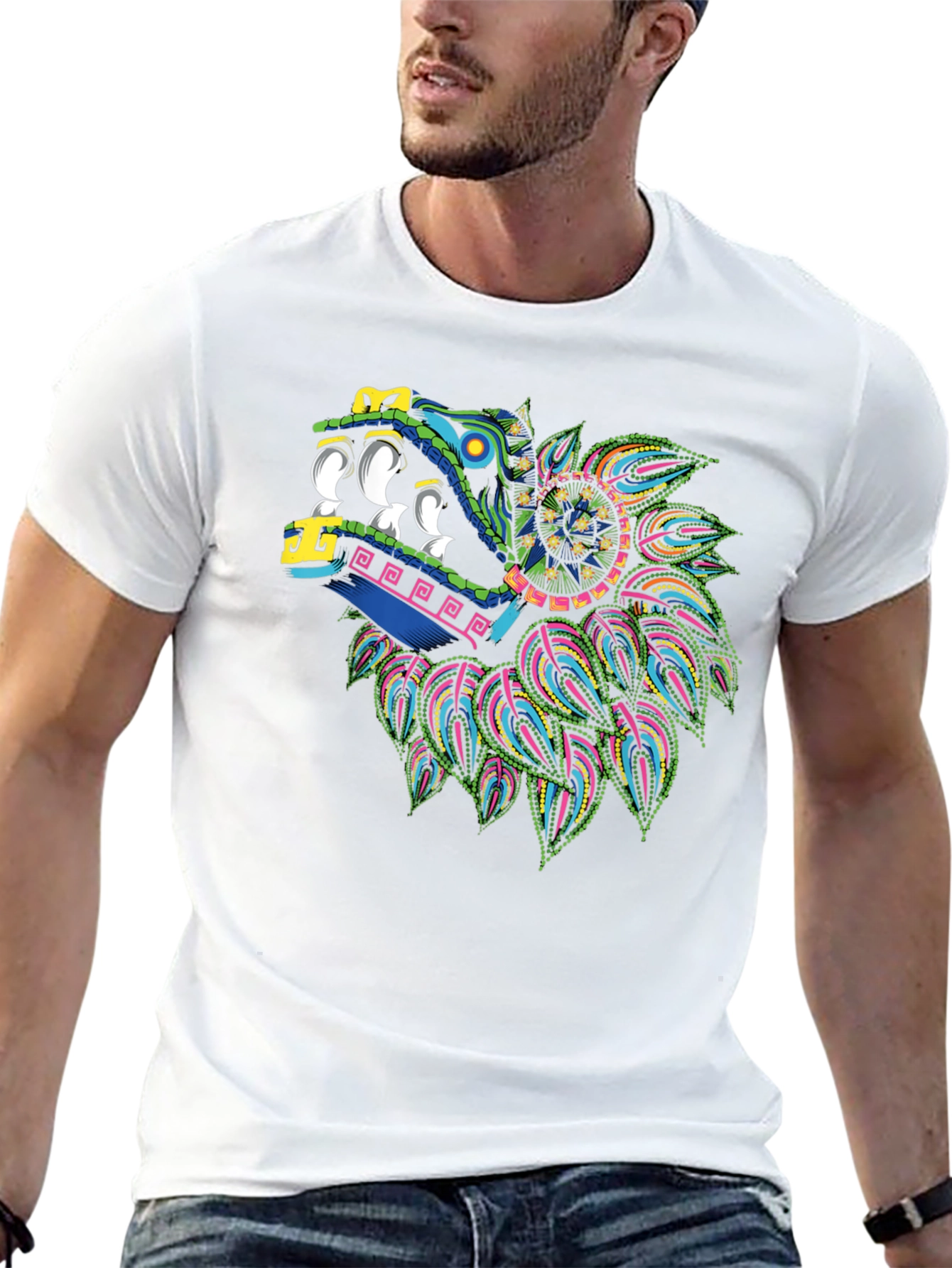 Quetzalcoatl T-Shirt - Aztec Serpent God Graphic Tee