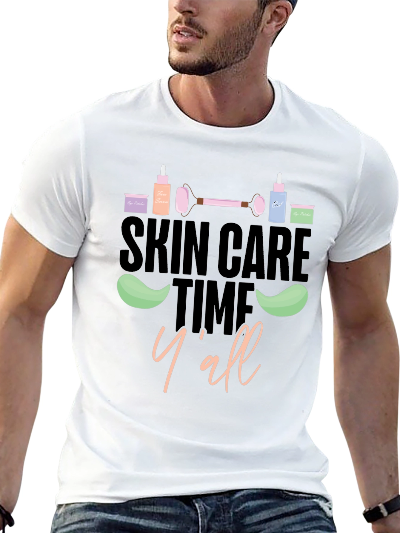 Skin Care Time Yall Graphic Tee