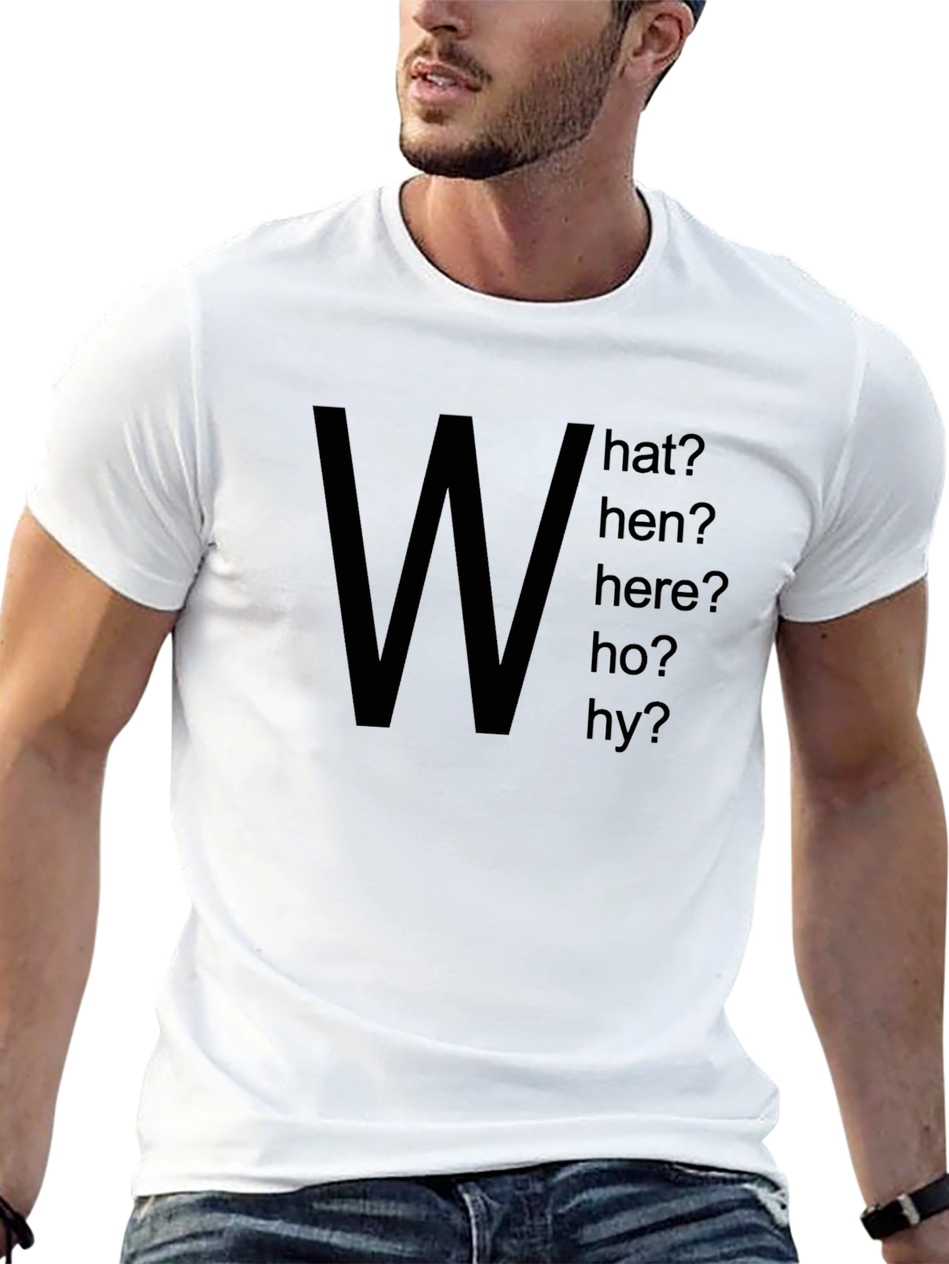 Inquisitive Tee: What When Where Who Why?