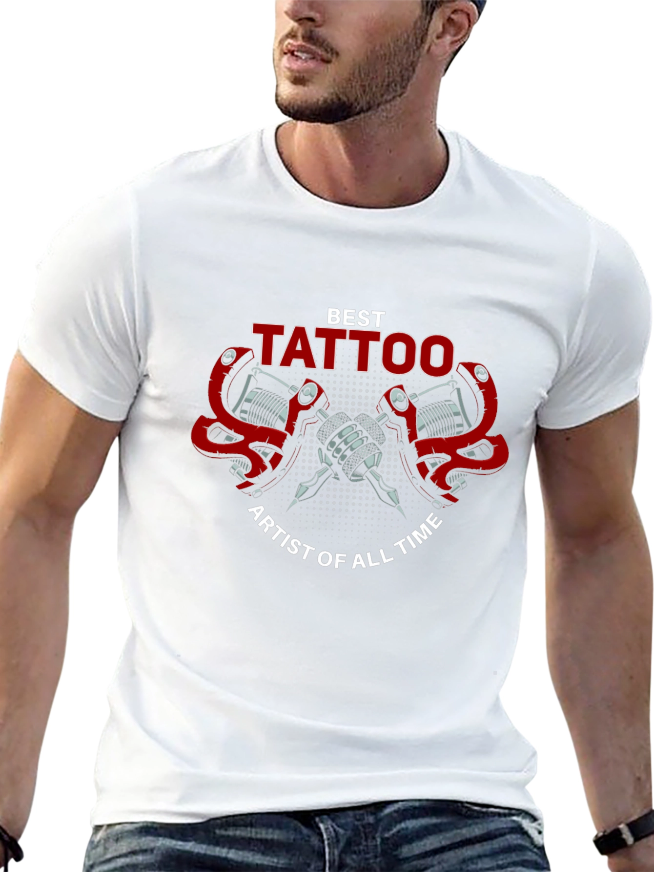 Best Tattoo Artist T-Shirt - Black Cotton Tee