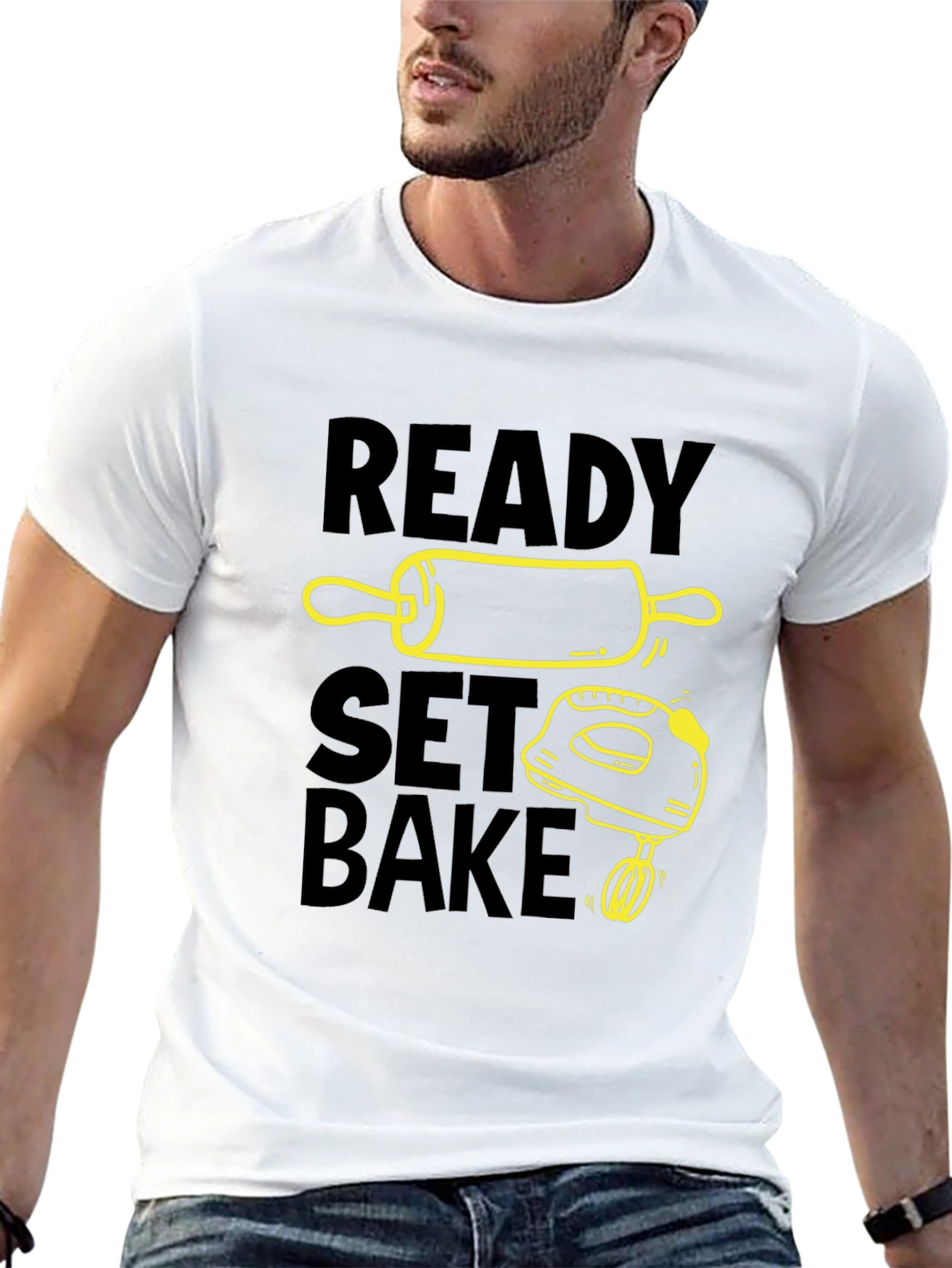 Ready Set Bake Black T-Shirt