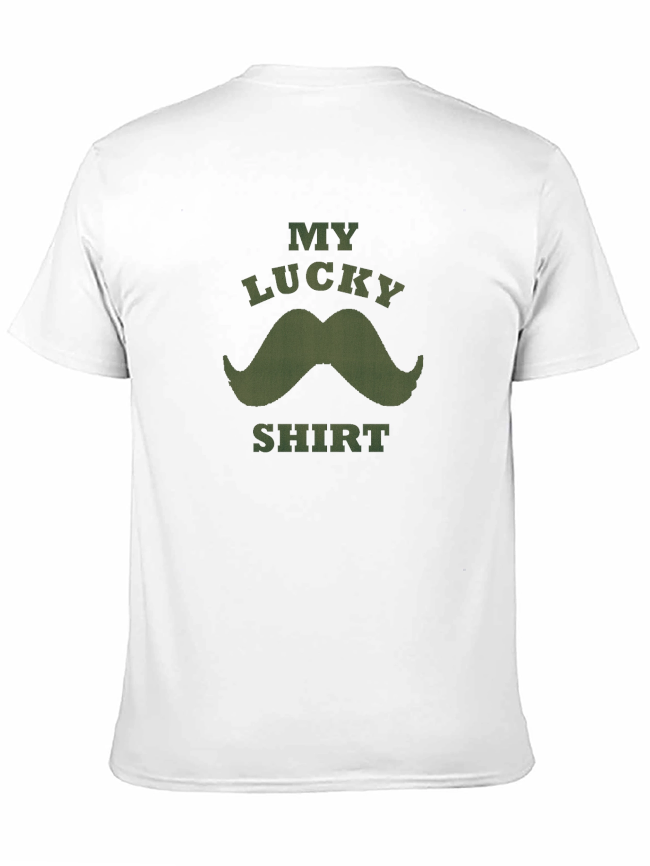 Lucky Mustache Graphic Tee - Mens Black T-Shirt